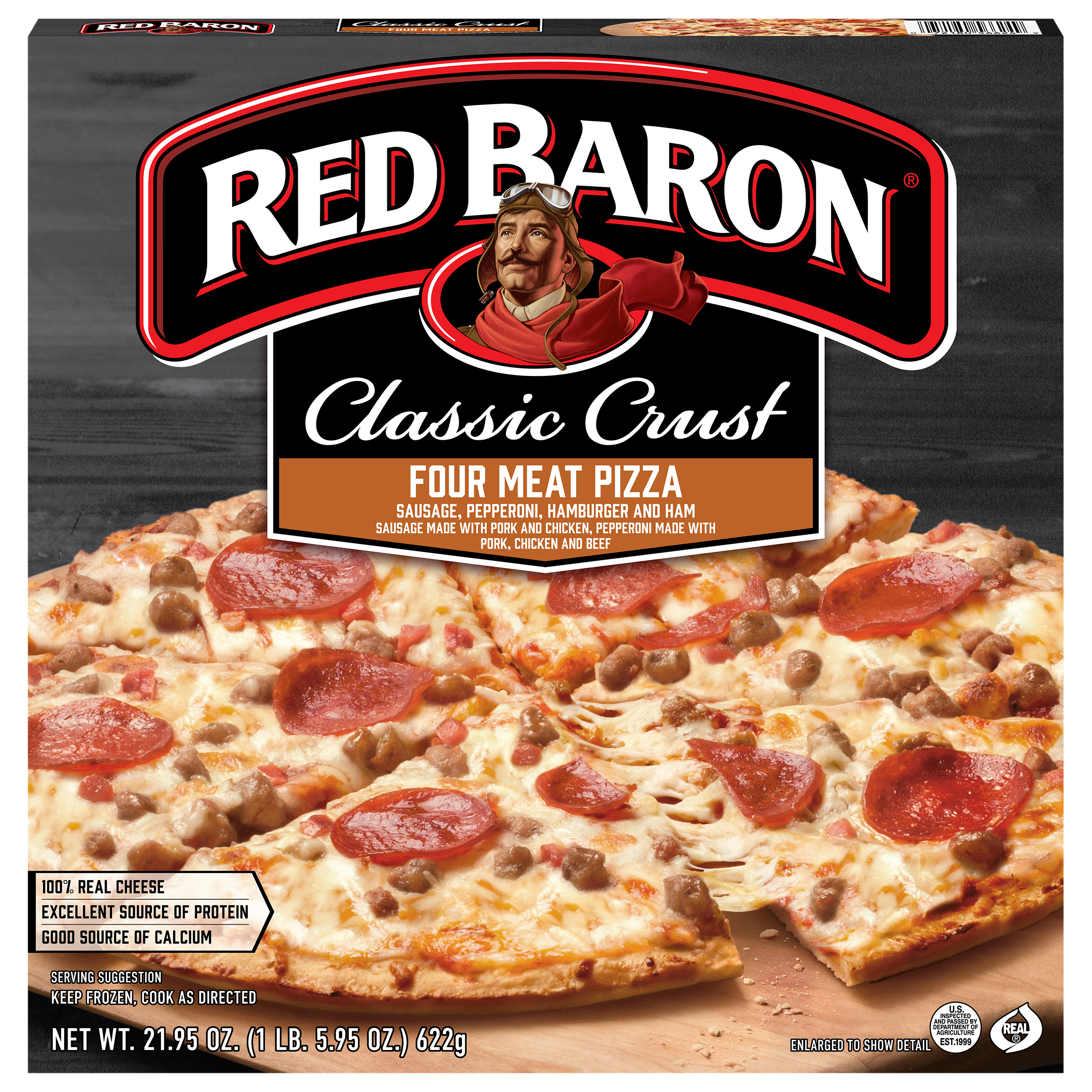 Red Baron Classic Crust Four Meat Pizza 21.95 oz