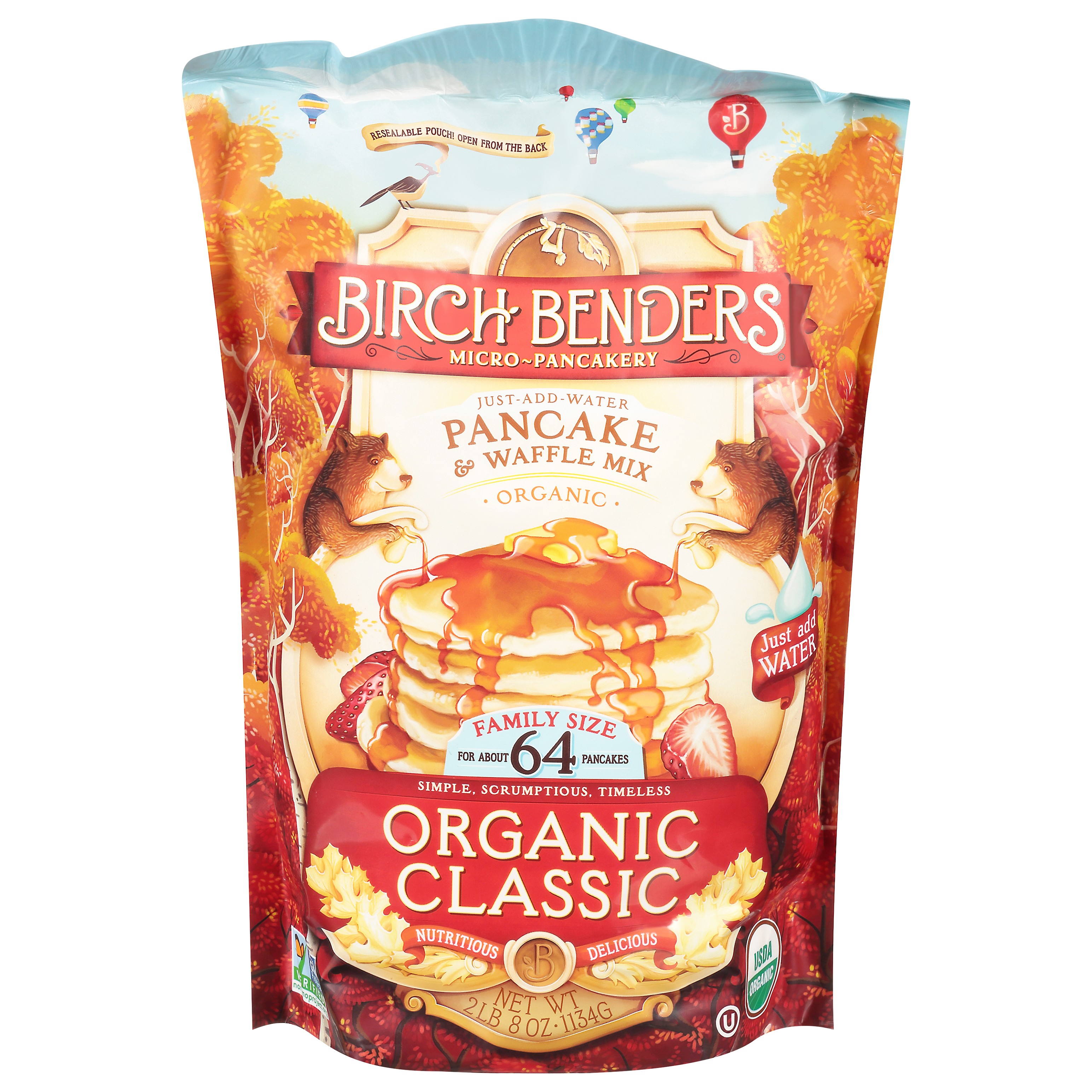 Birch Benders Family Size Organic Classic Pancake & Waffle Mix