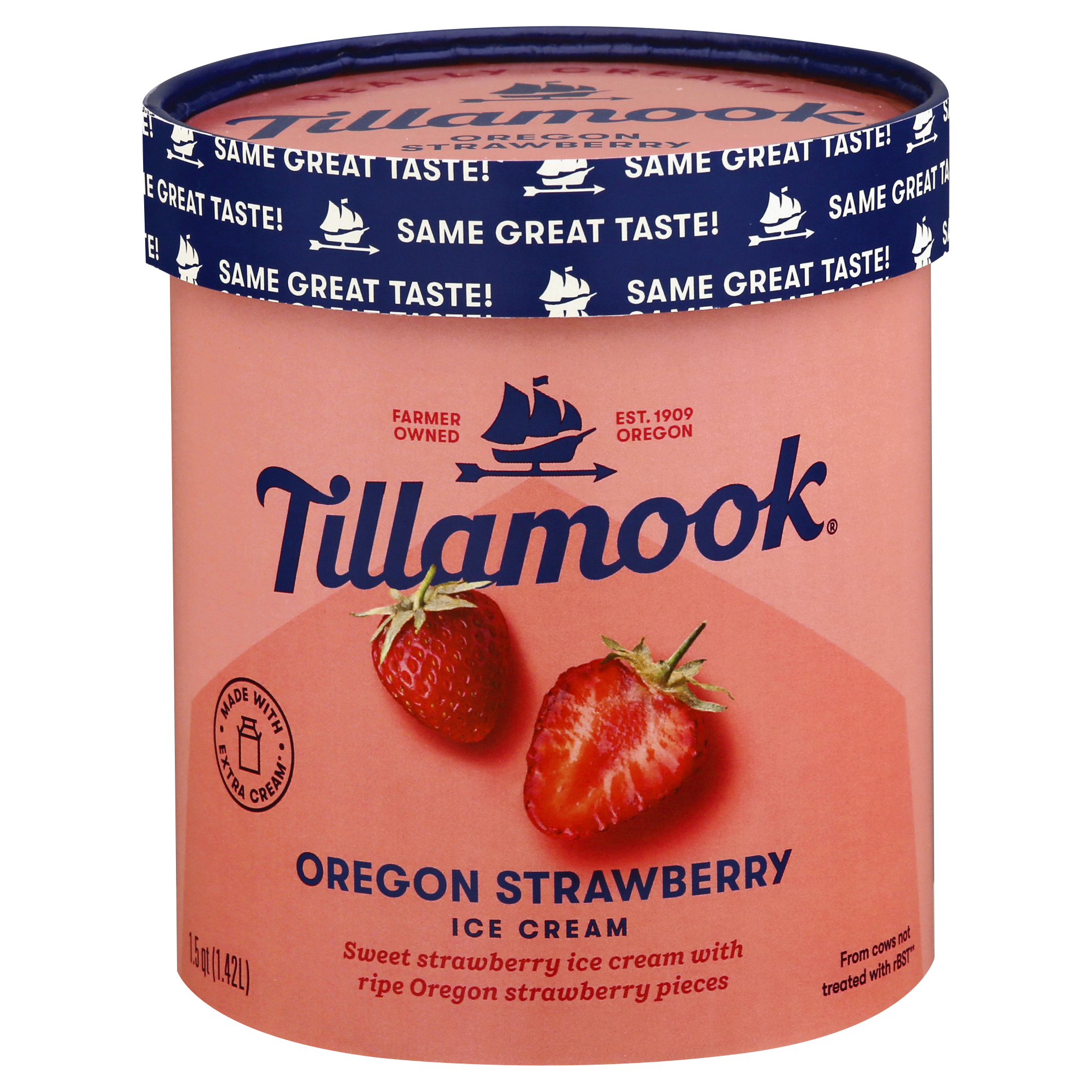 Tillamook Oregon Strawberry Ice Cream