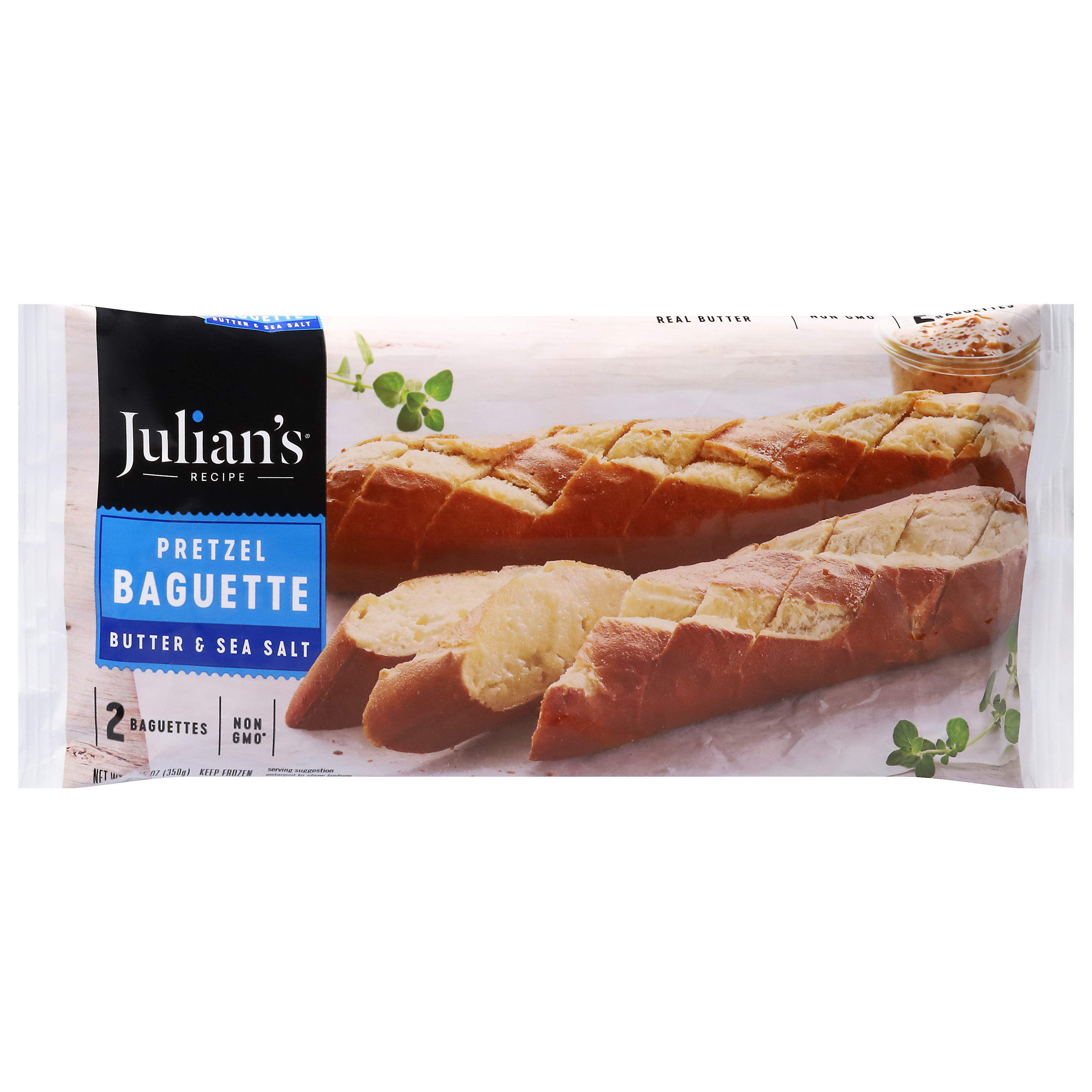 Julian's Recipe Butter & Sea Salt Pretzel Baguette
