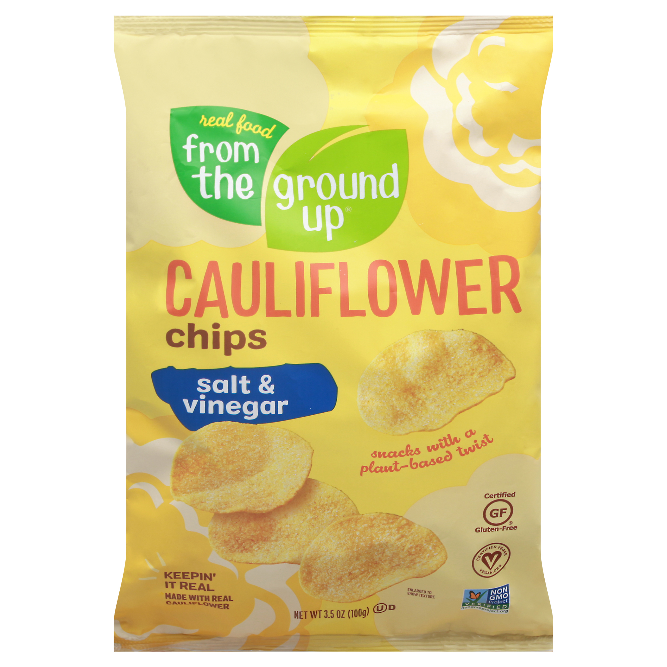 From the Ground Up Salt & Vinegar Cauliflower Chips