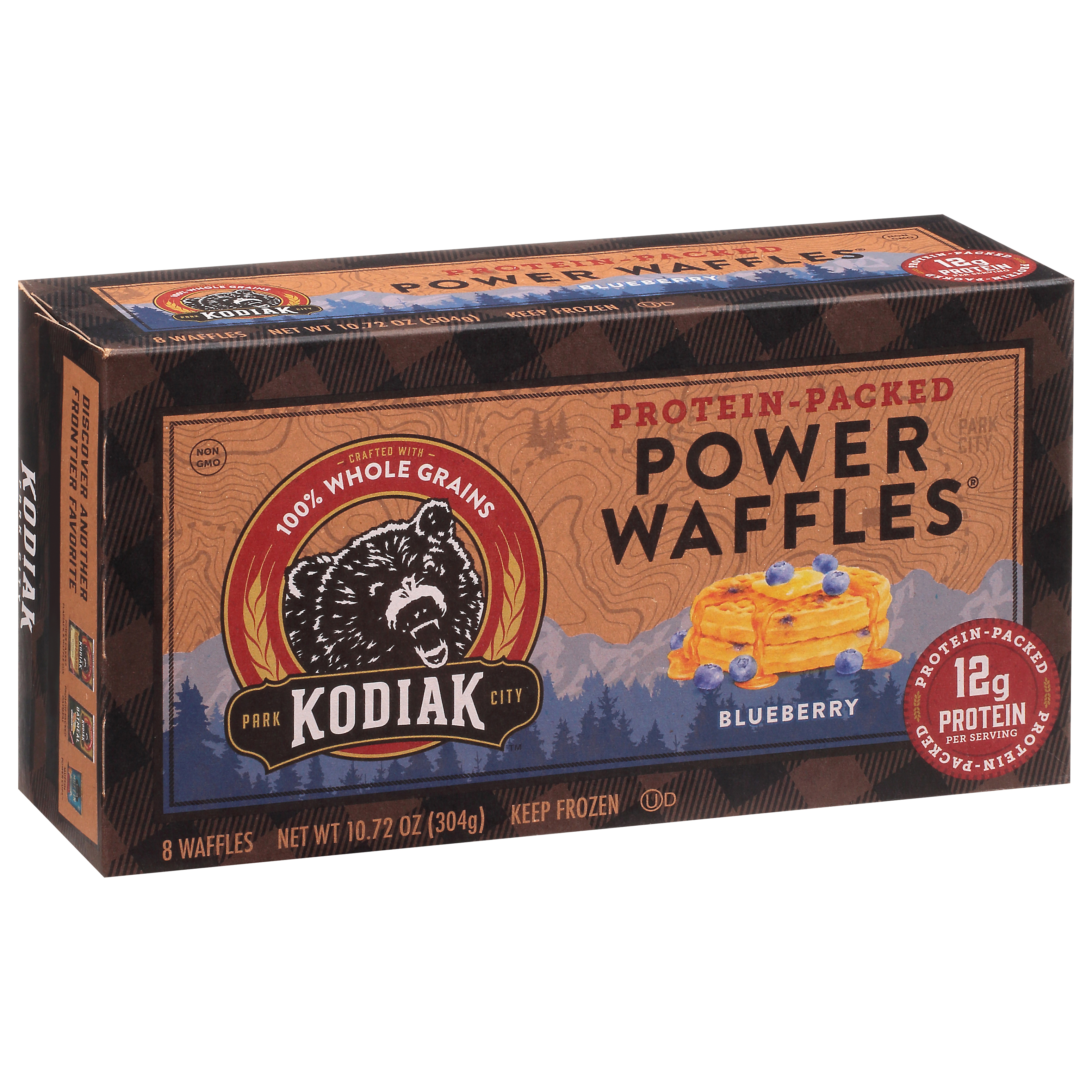 Kodiak Cakes Waffle Blueberry Chia Energy
