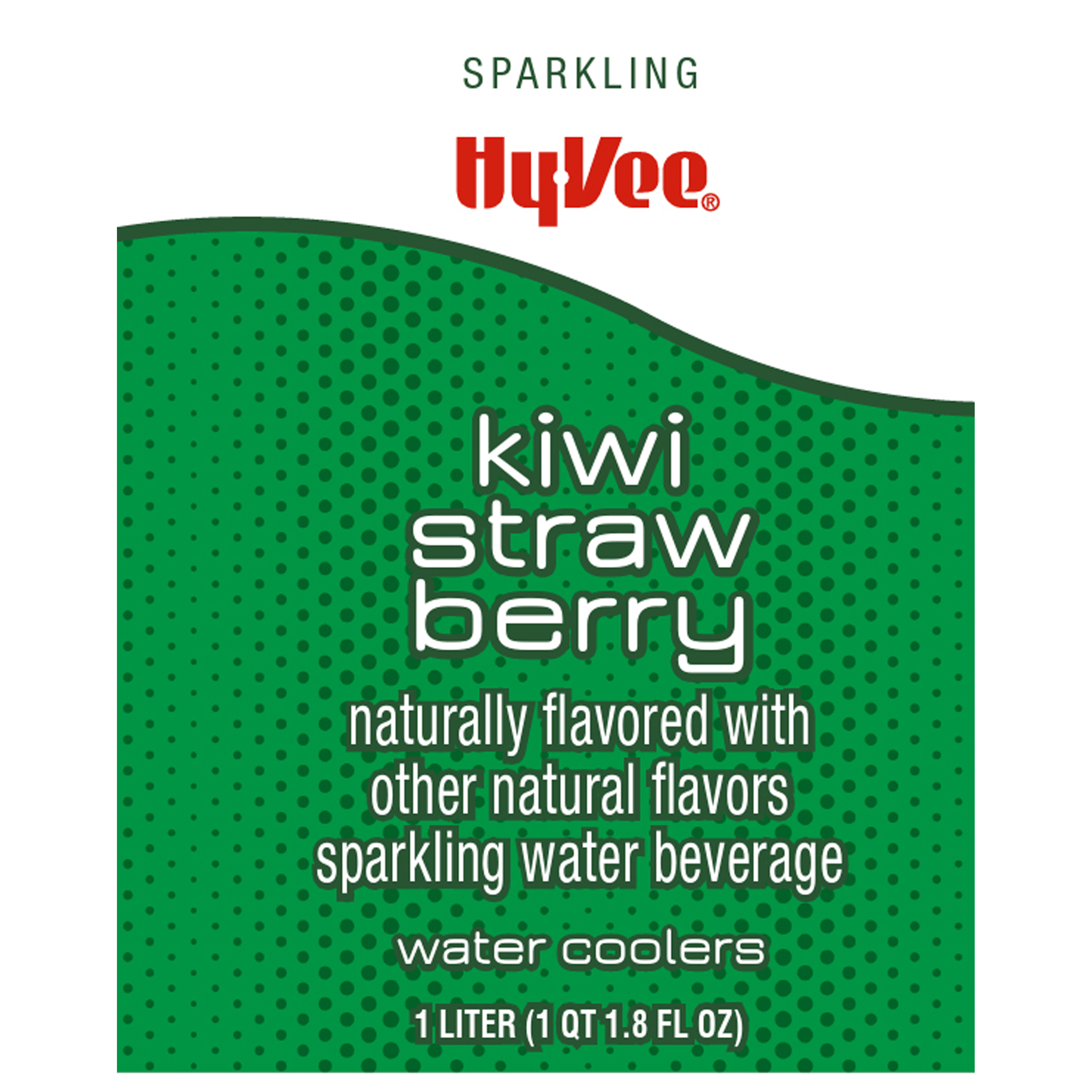 HyVee Kiwi Strawberry Sparkling Water Beverage 17.8 fl oz