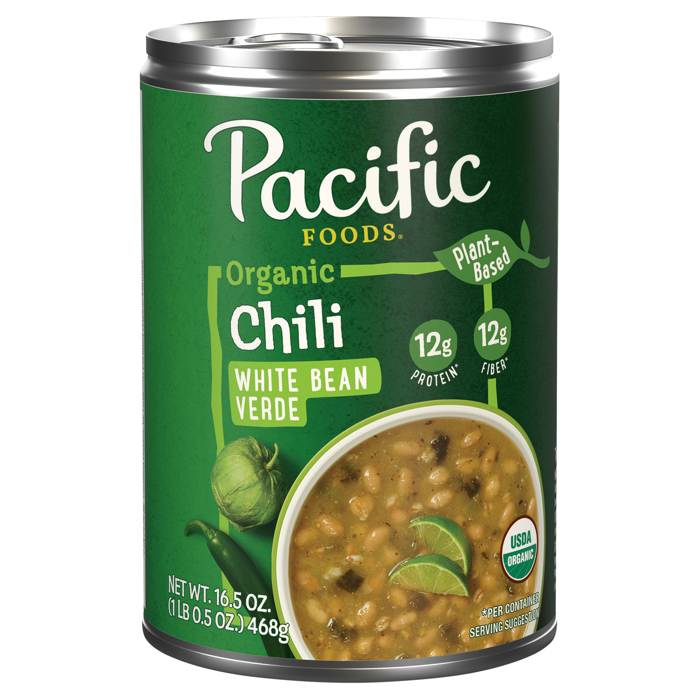 Pacific Foods Chili Organic Wheat Bean Verde Soup