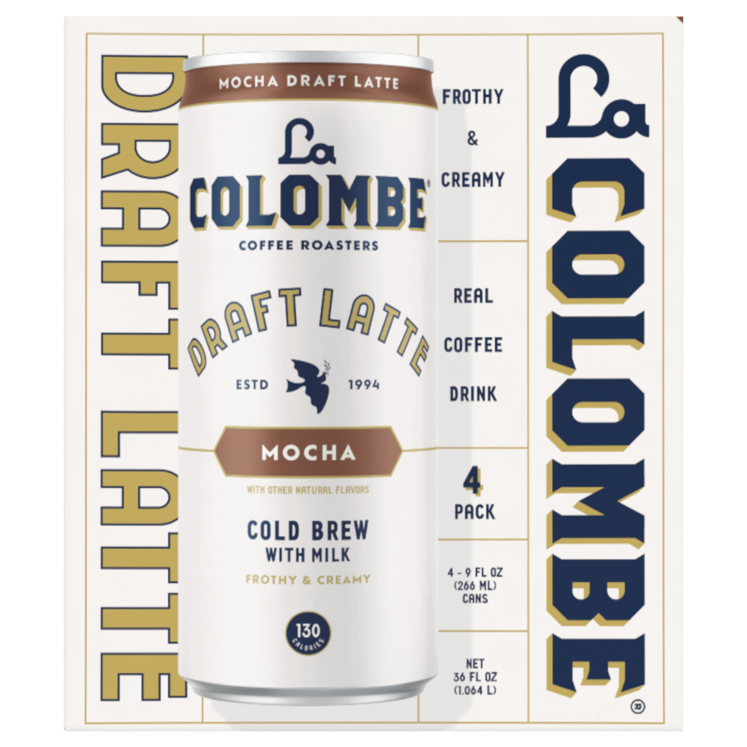 La Colombe Coffee, Mocha Latte, 9 fl oz Cans,