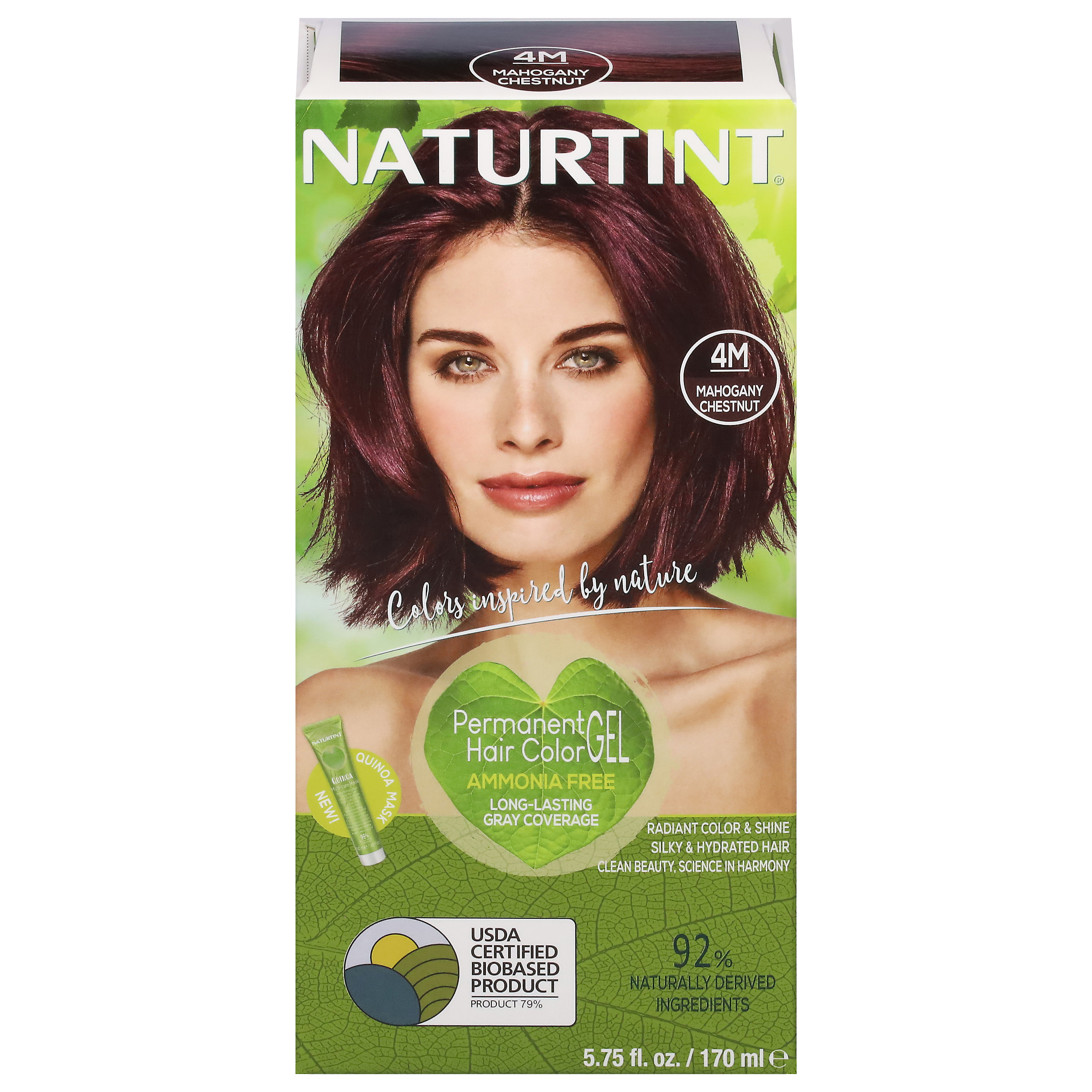 Naturtint 4M Ammonia Free Permanent Mahogany Chestnut Hair Color Gel
