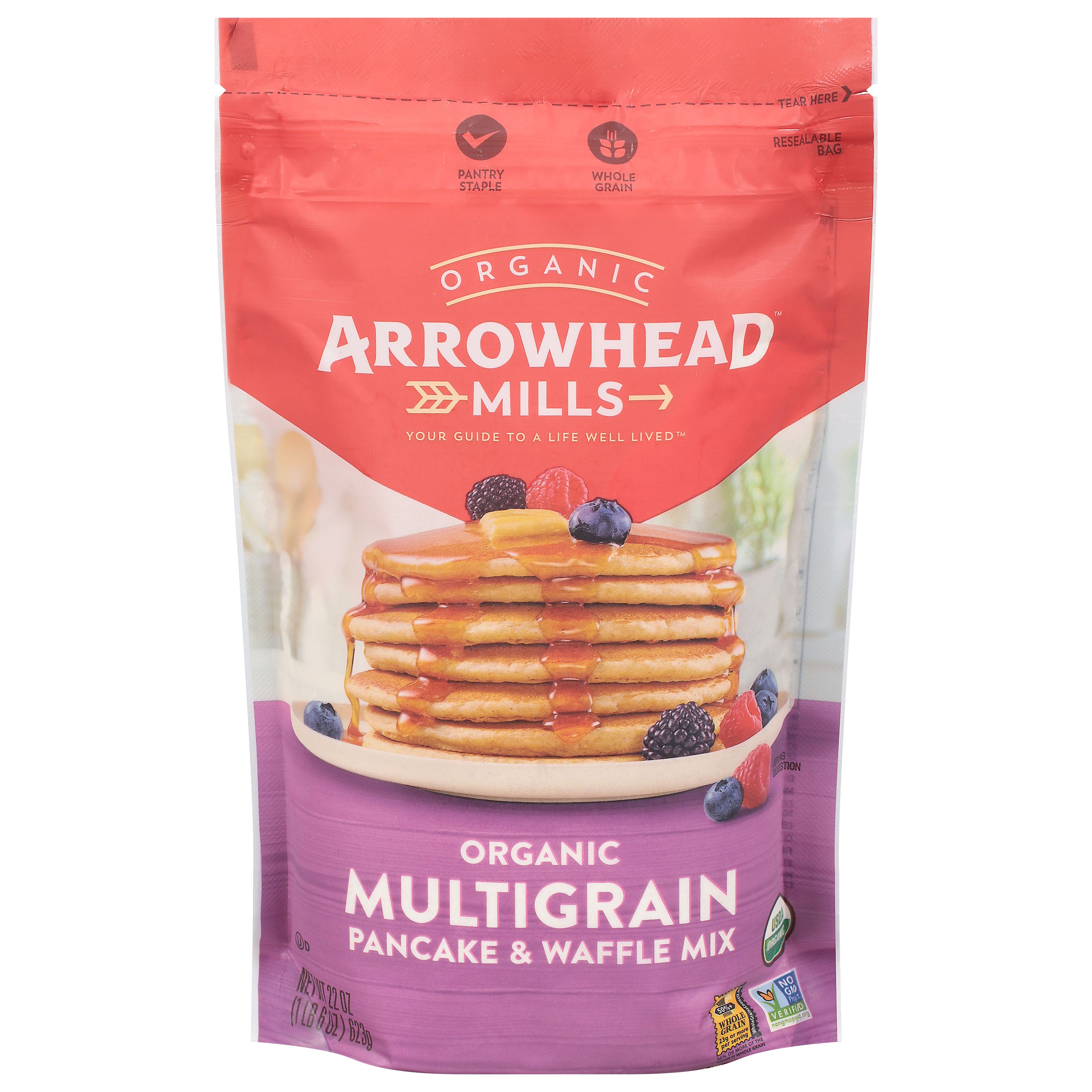 Arrowhead Mills Organic Multigrain Pancake & Waffle Mix