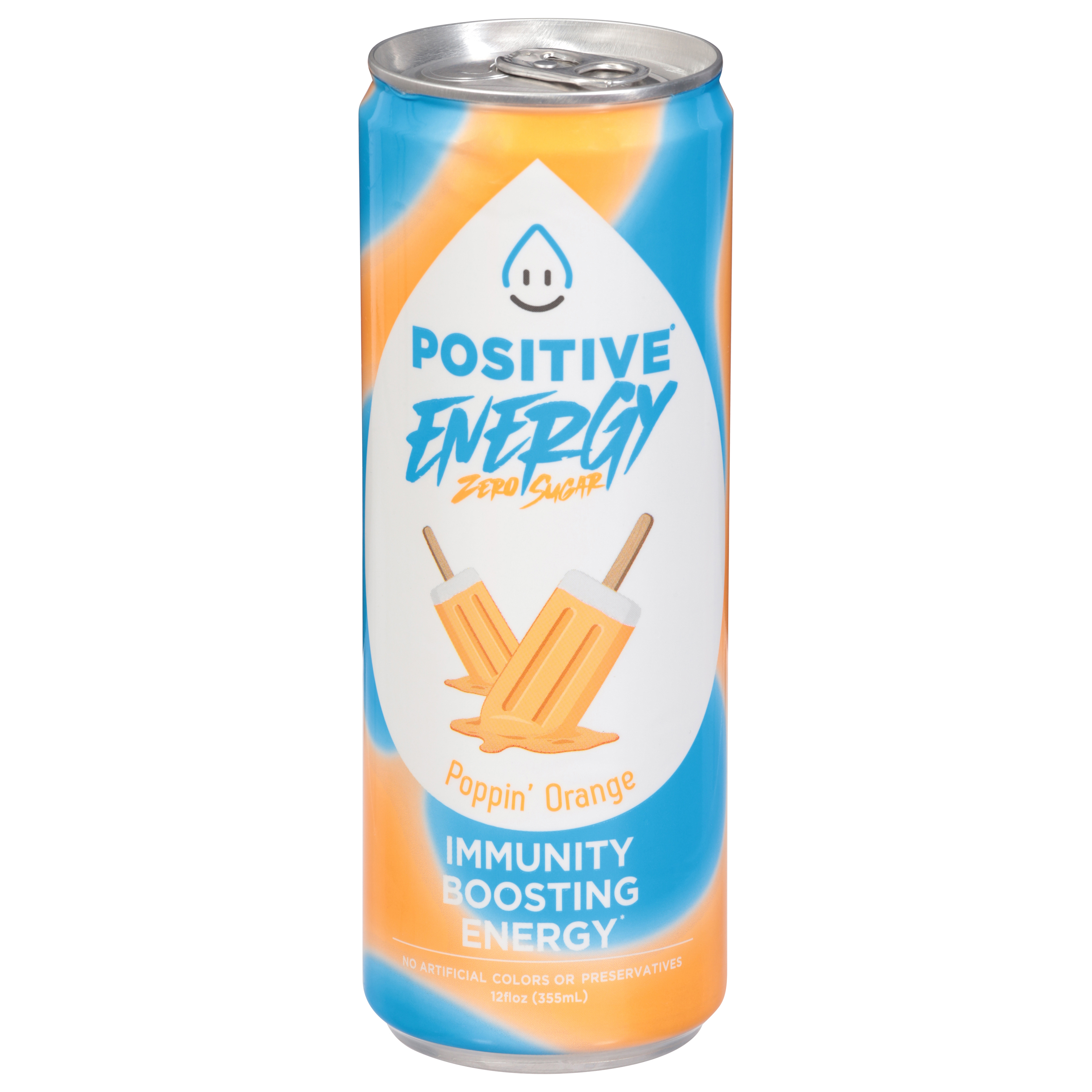 Positive Energy Zero Sugar Poppin' Orange Energy Drink