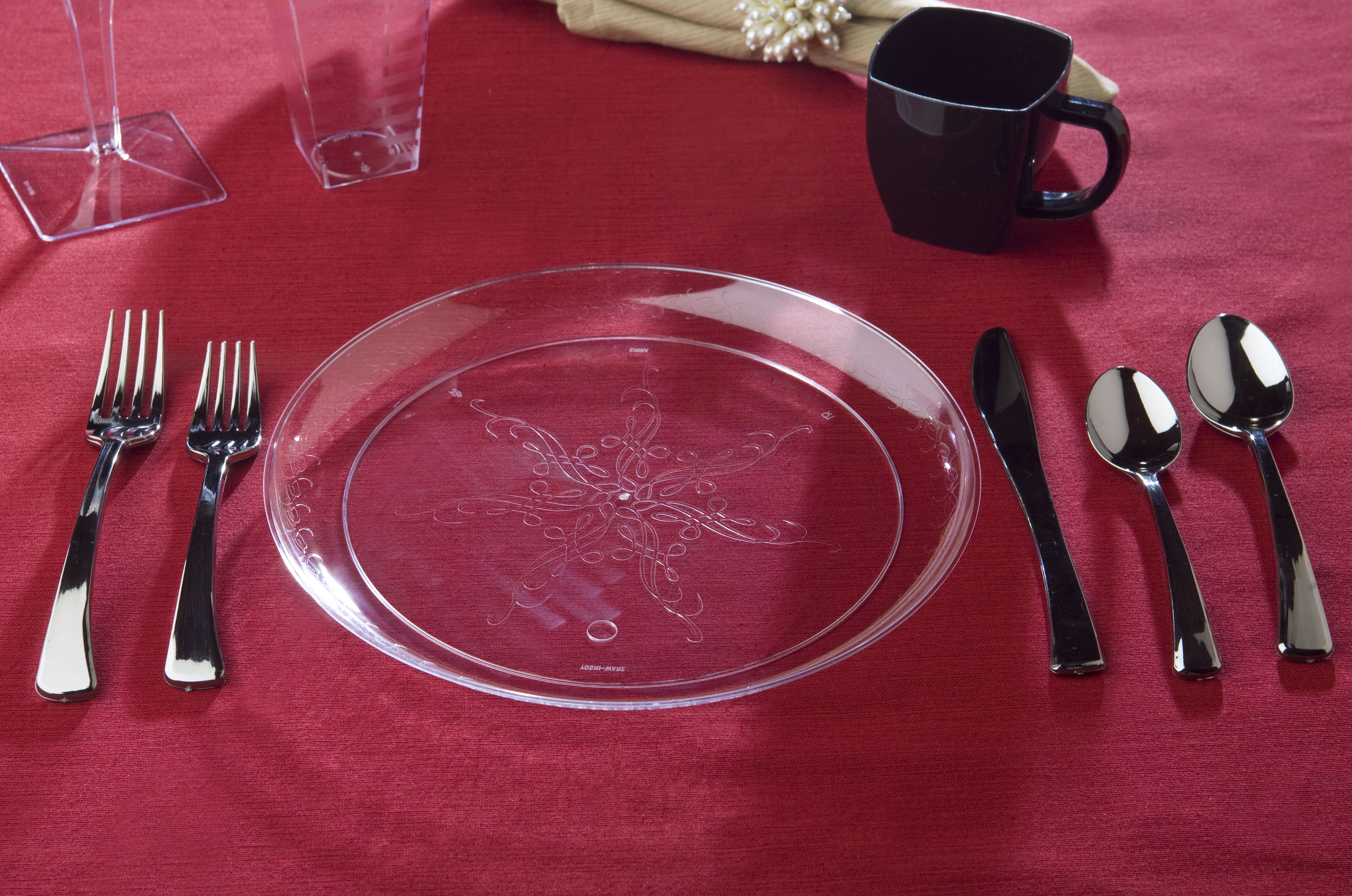 EMI-CC9 9" CLEAR SCROLL PLATE240/CS