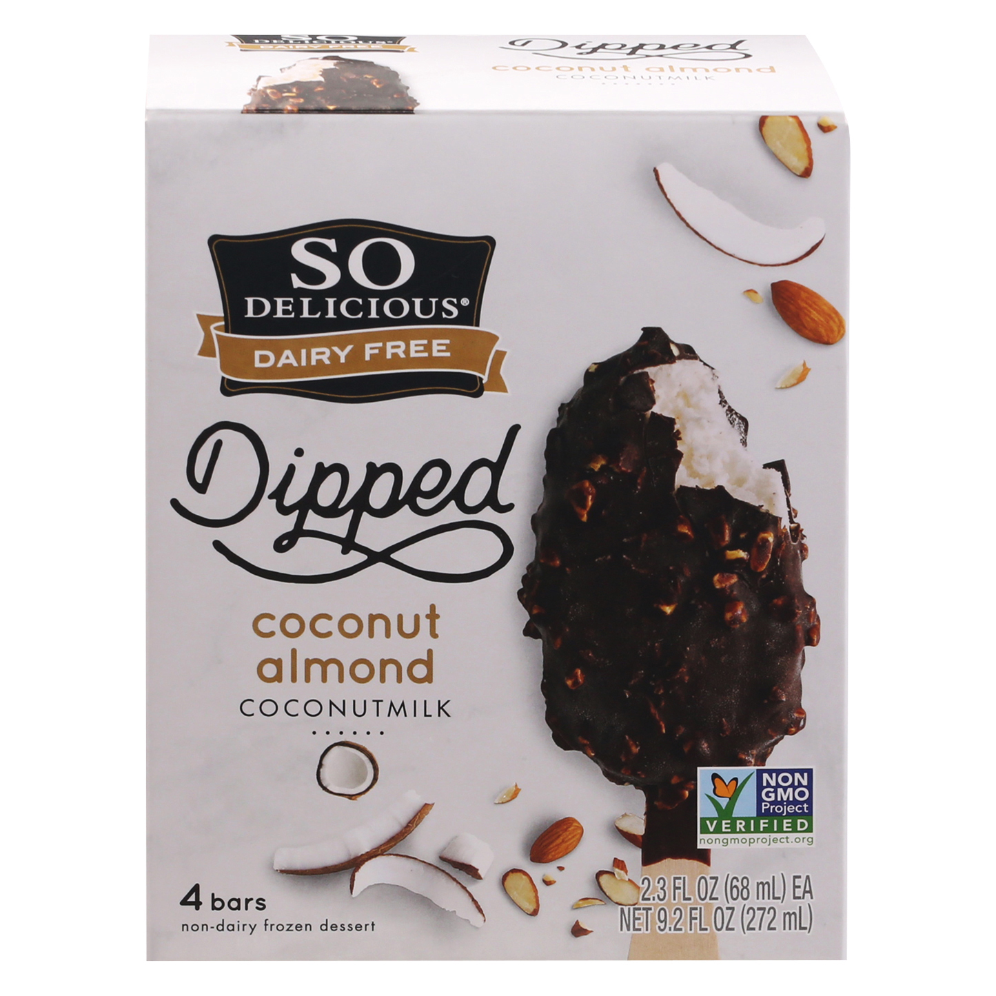 So Delicious Dairy Free Dipped Coconut Almond Frozen Dessert