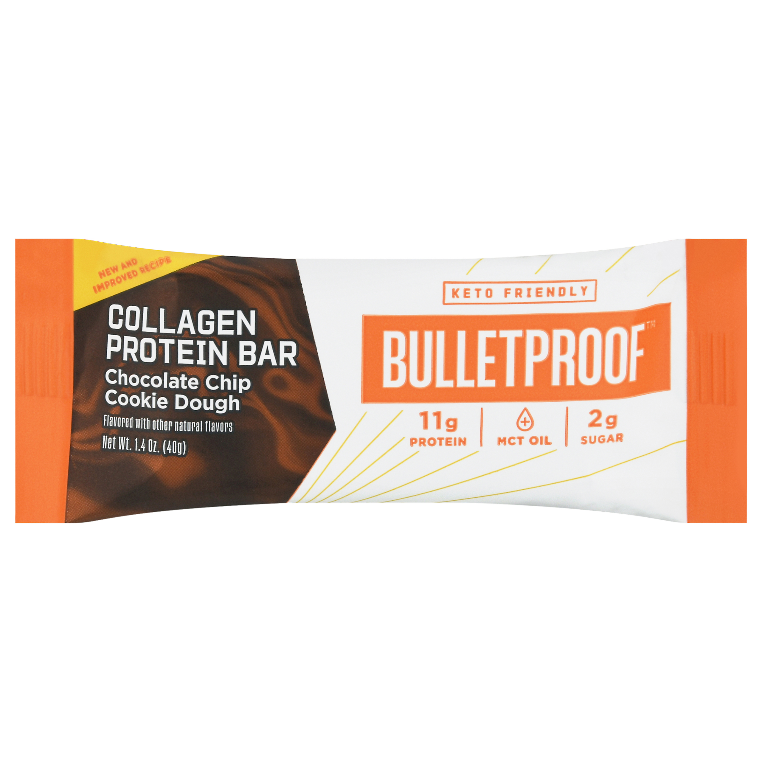 Bulletproof Chocolate Chip Cookie Dough Collagen Protein Bar