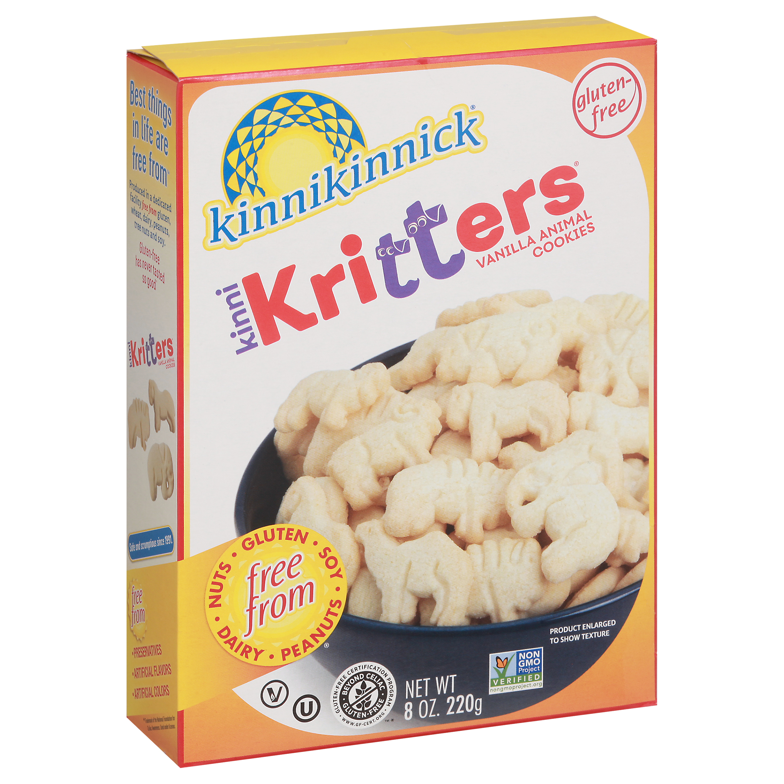 Kinnikinnick Kinni Kritters Vanilla Animal Cookies