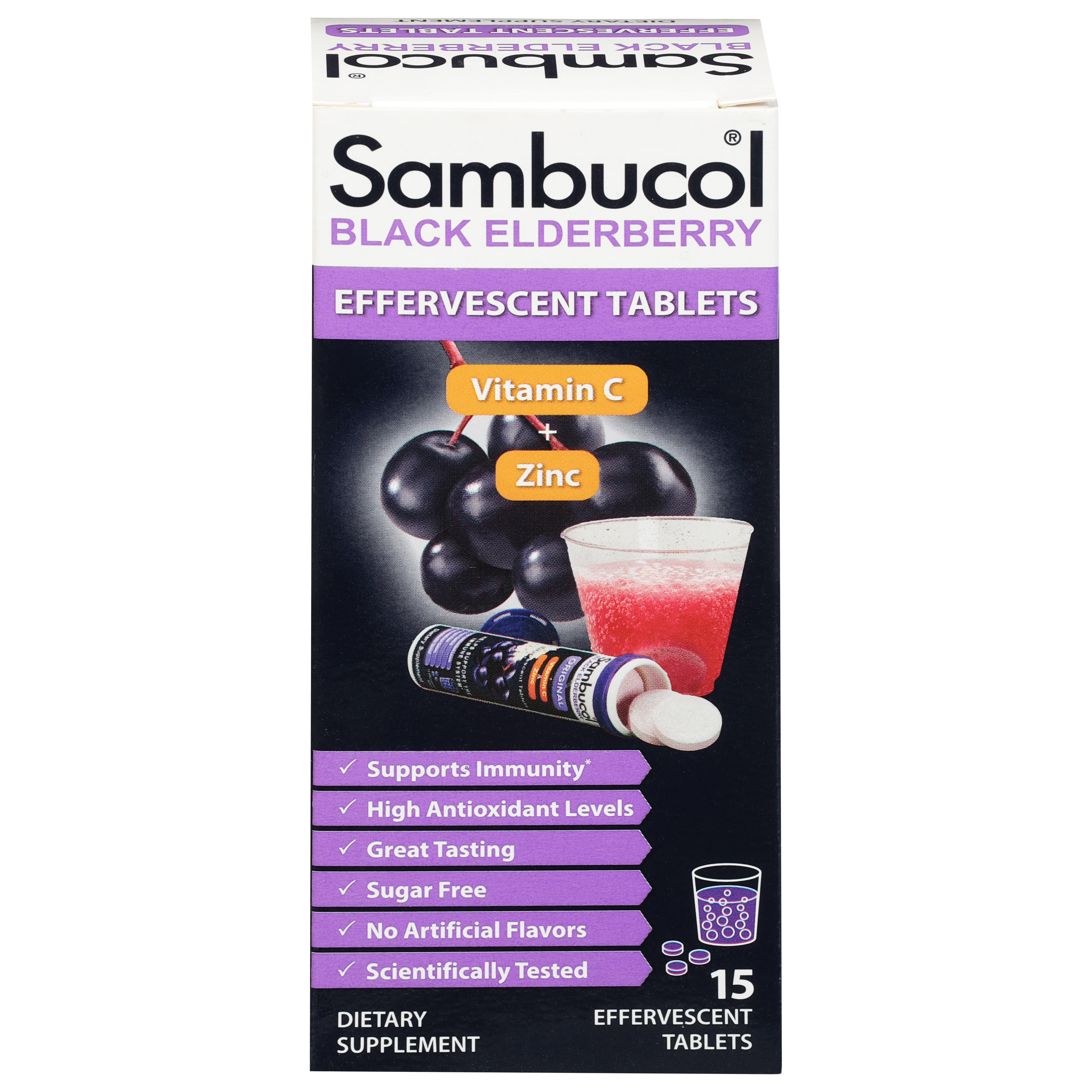 Sambucol Black Elderberry 15 Effervescent Tablets