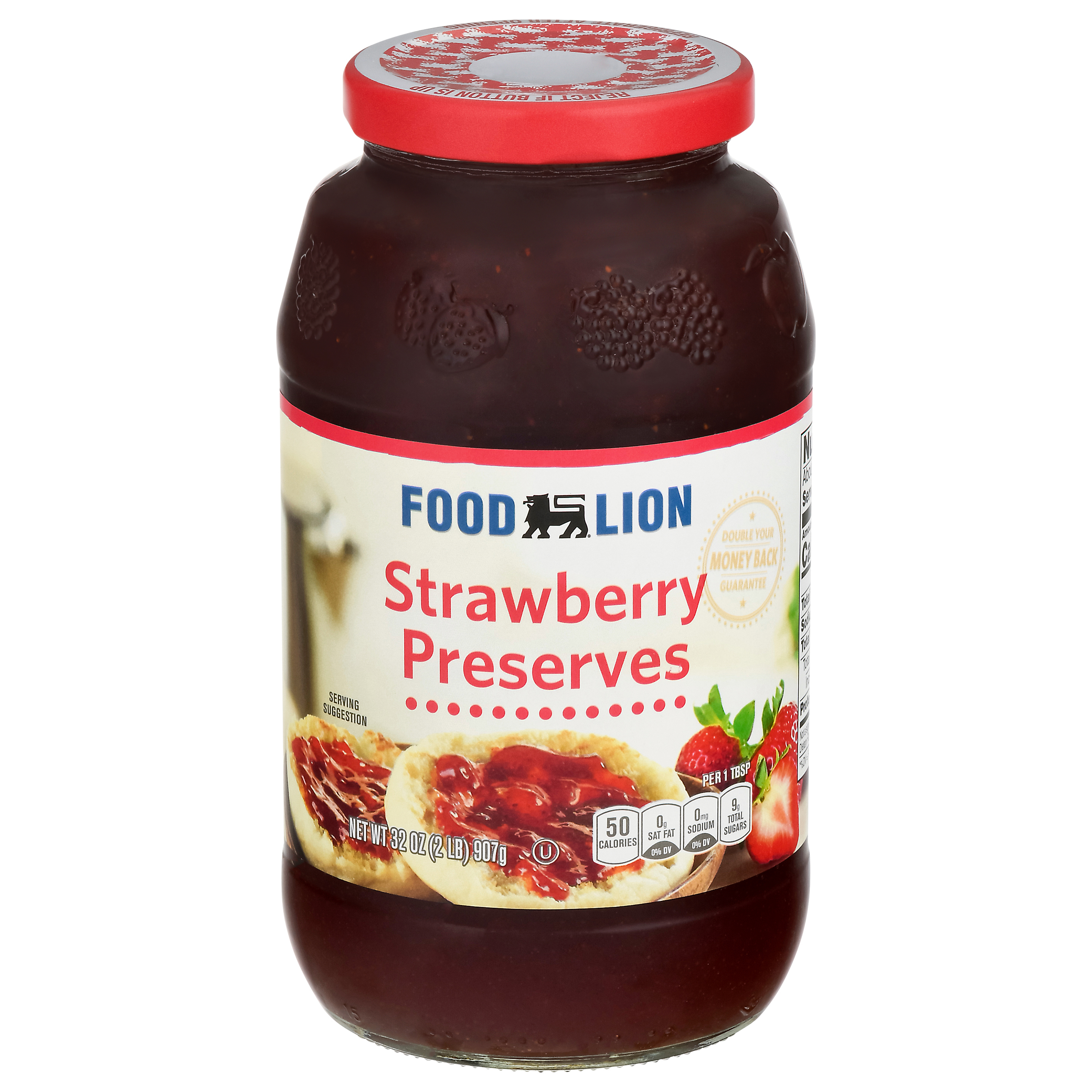 Food Lion Strawberry Preserves 32 oz