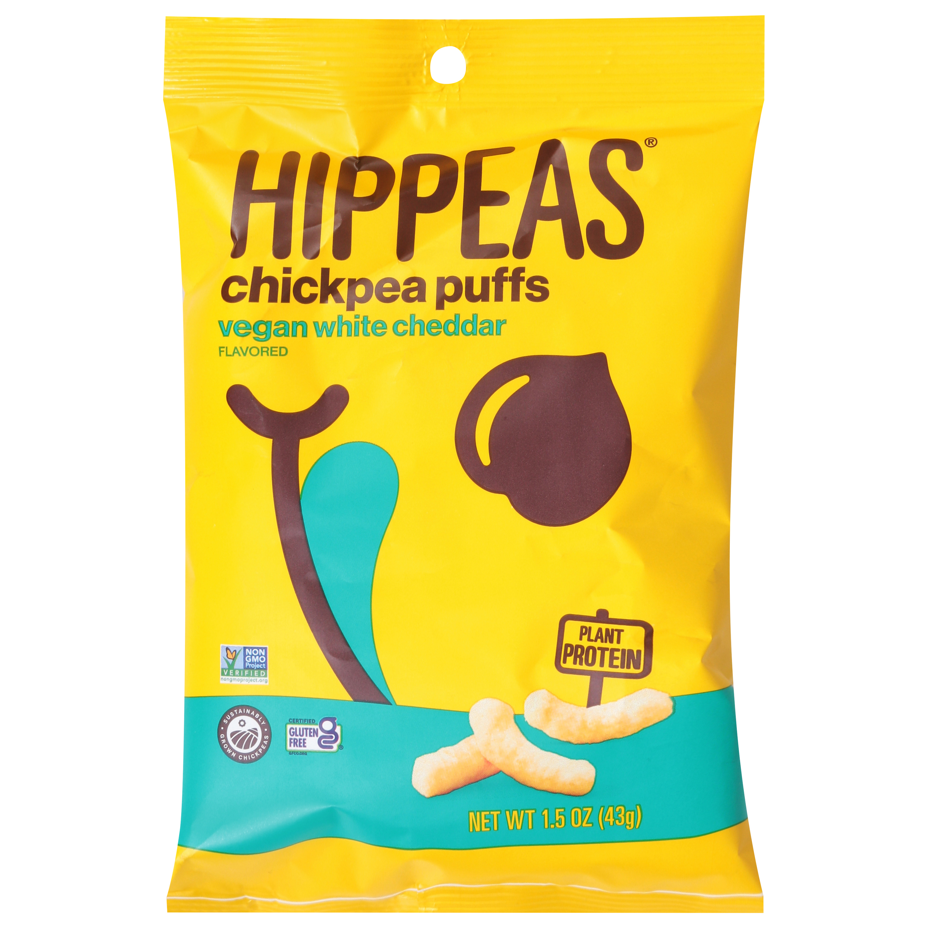 Hippeas Vegan White Cheddar Flavored Chickpea Puffs