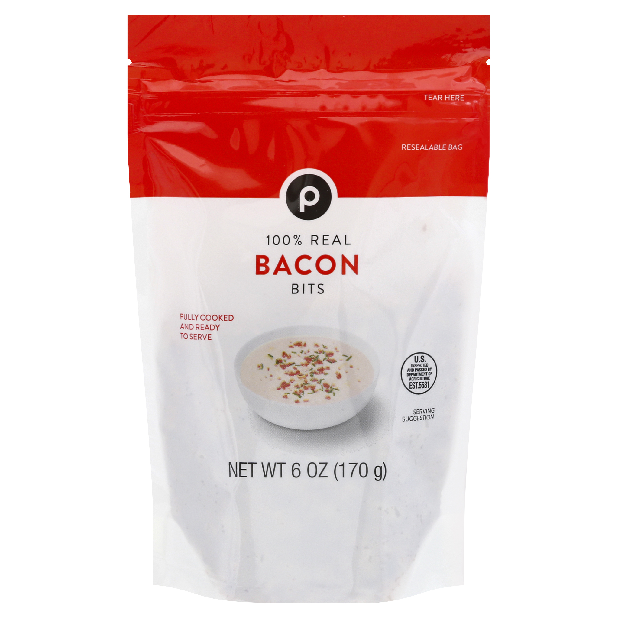 Publix 100 Real Bacon Bits 6 oz Pouch