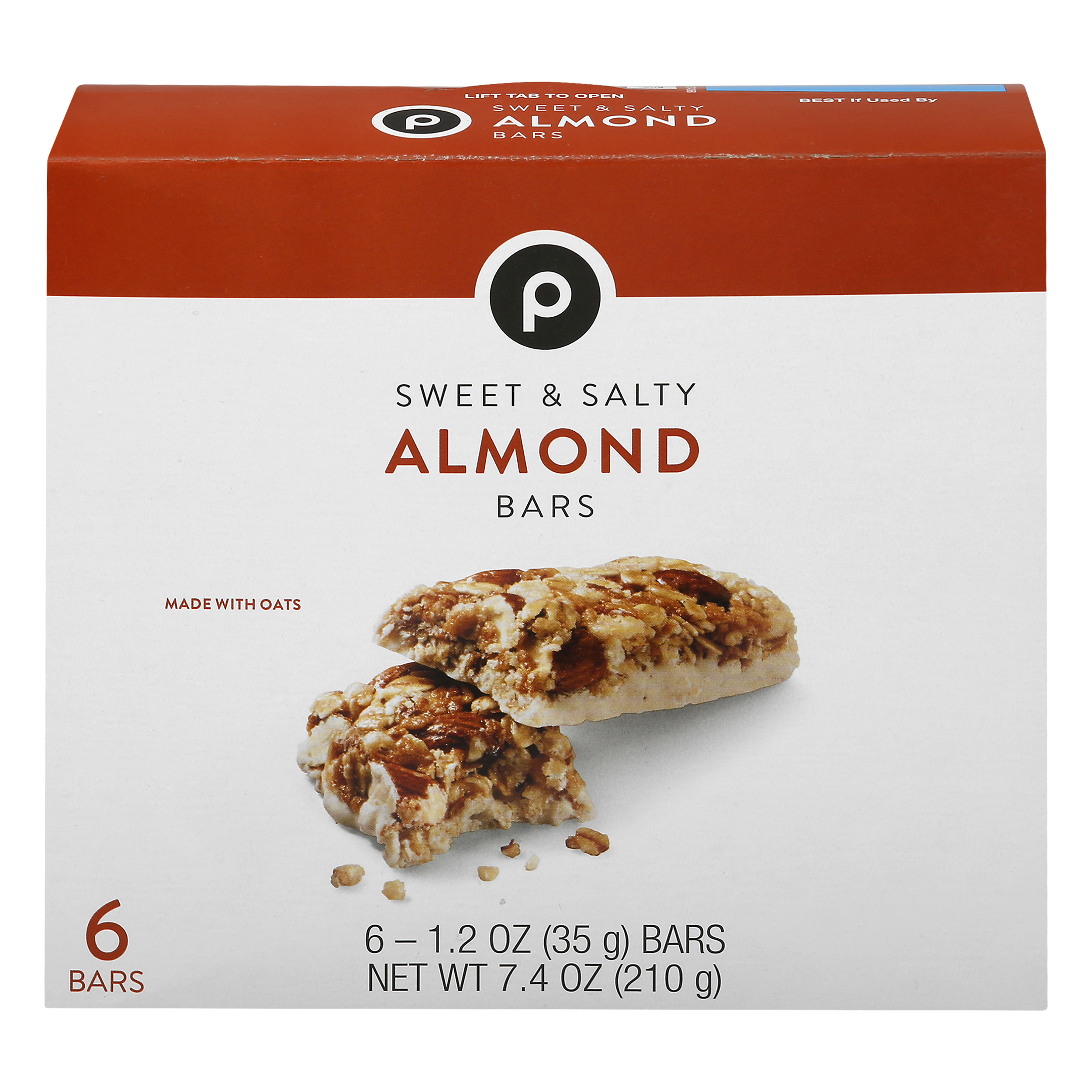 Publix Sweet & Salty Almond Bars 6 ea BOX