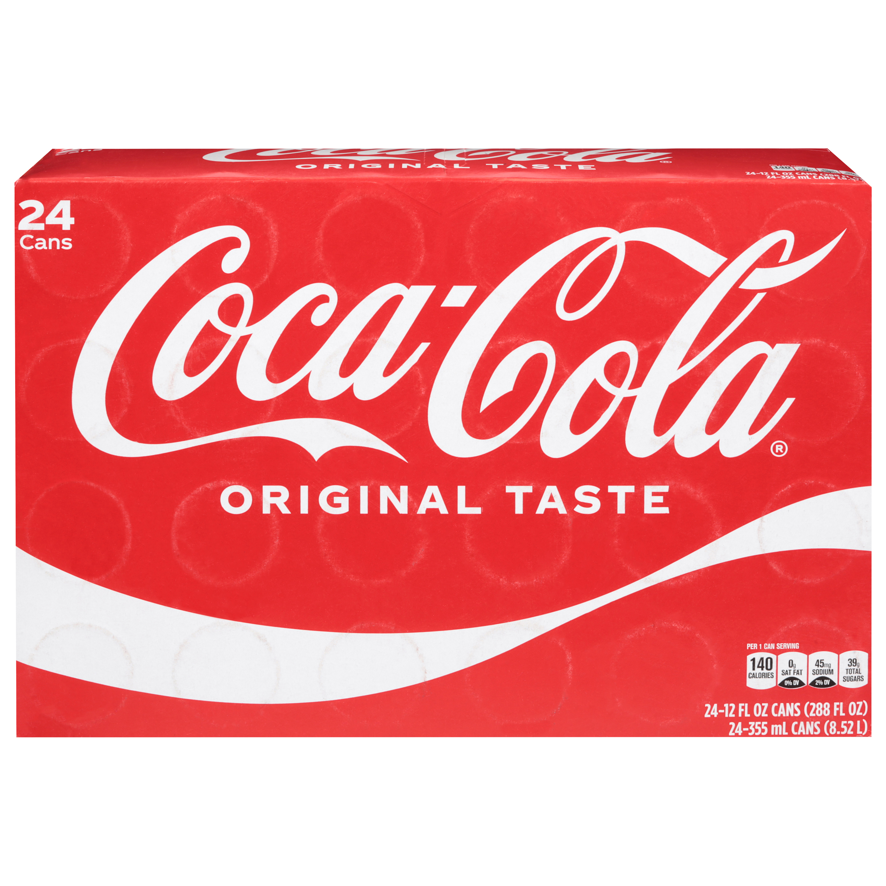 Coca-Cola Original Taste Cola 24 - 12 fl oz Cans