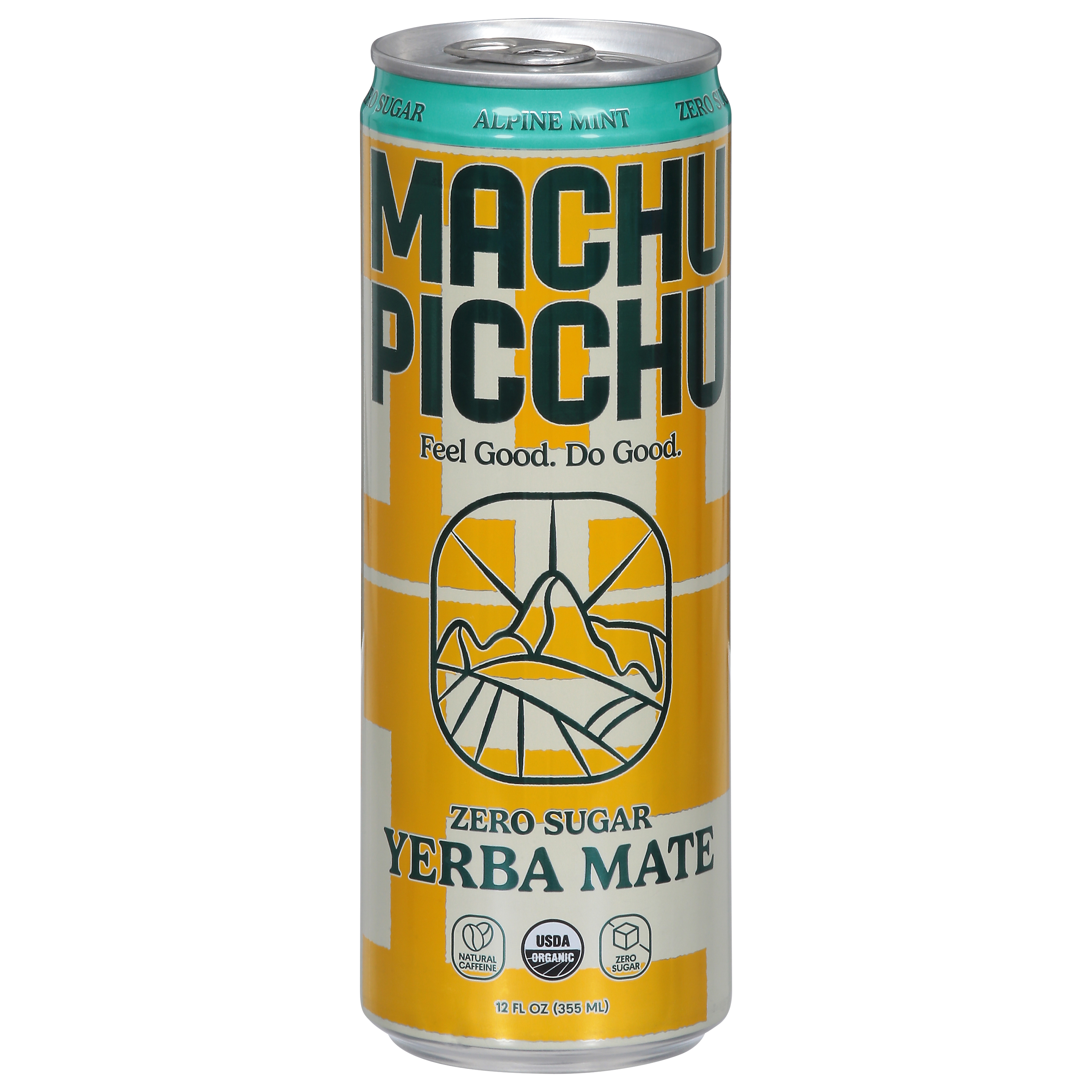 Machu Picchu Energy Zero Sugar Yerba Mate Alpine Mint Energy Drink