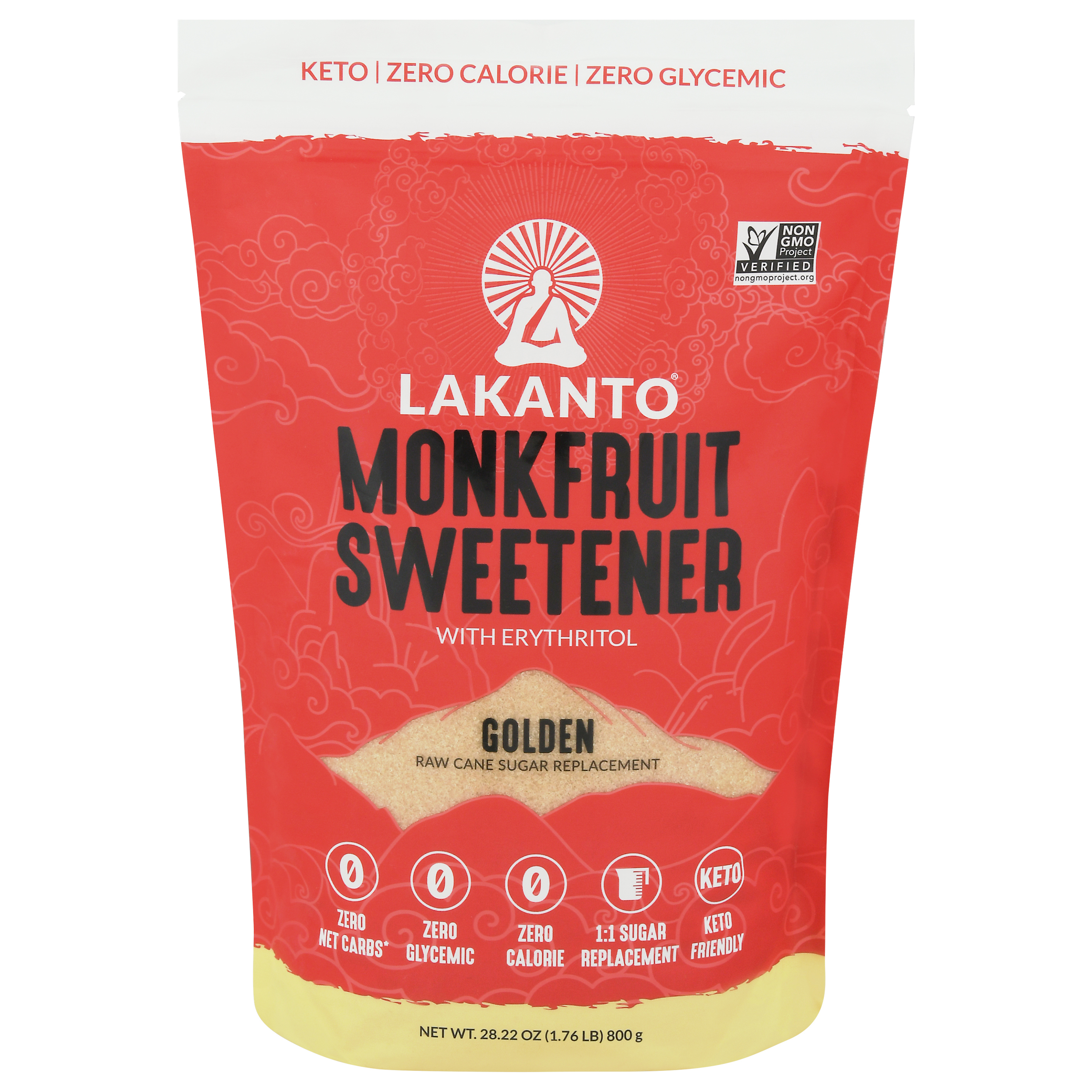 Lakanto Golden Monkfruit Sweetener with Erythritol