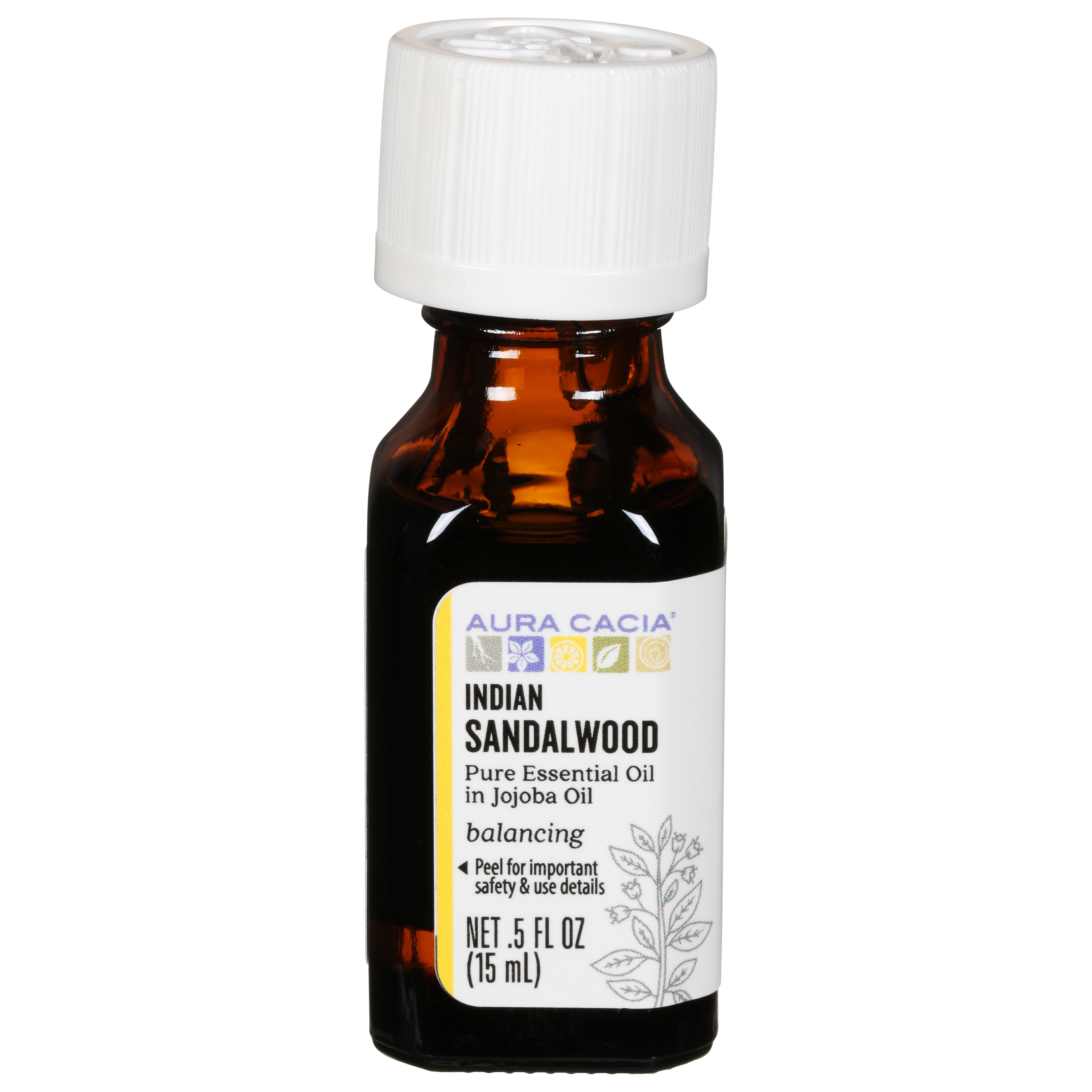 Aura Cacia Balancing Indian Sandalwood Pure Essential Oil in Jojoba Oil