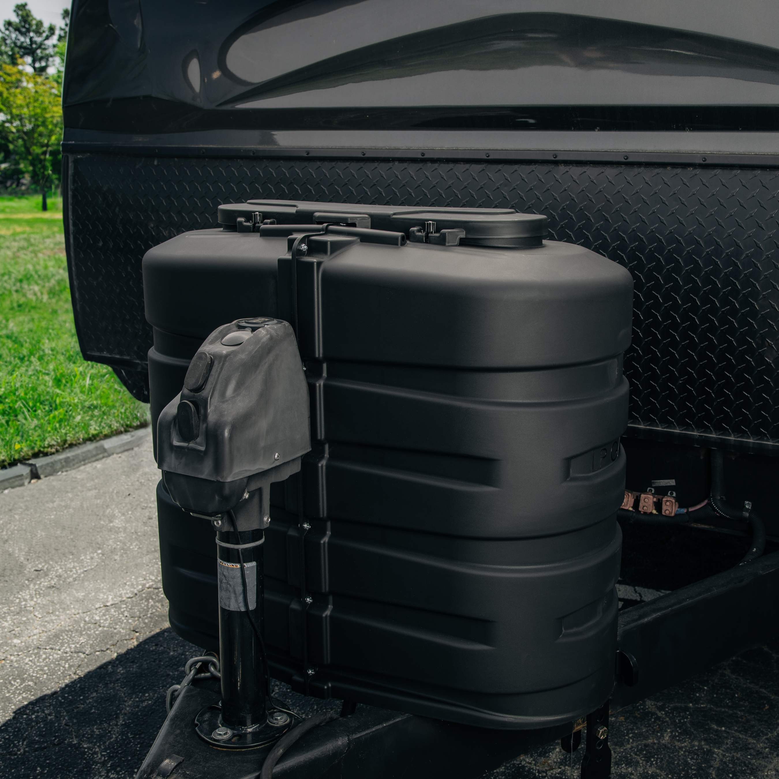 Camco Double RV Propane Tank Cover, 30 lb, Black