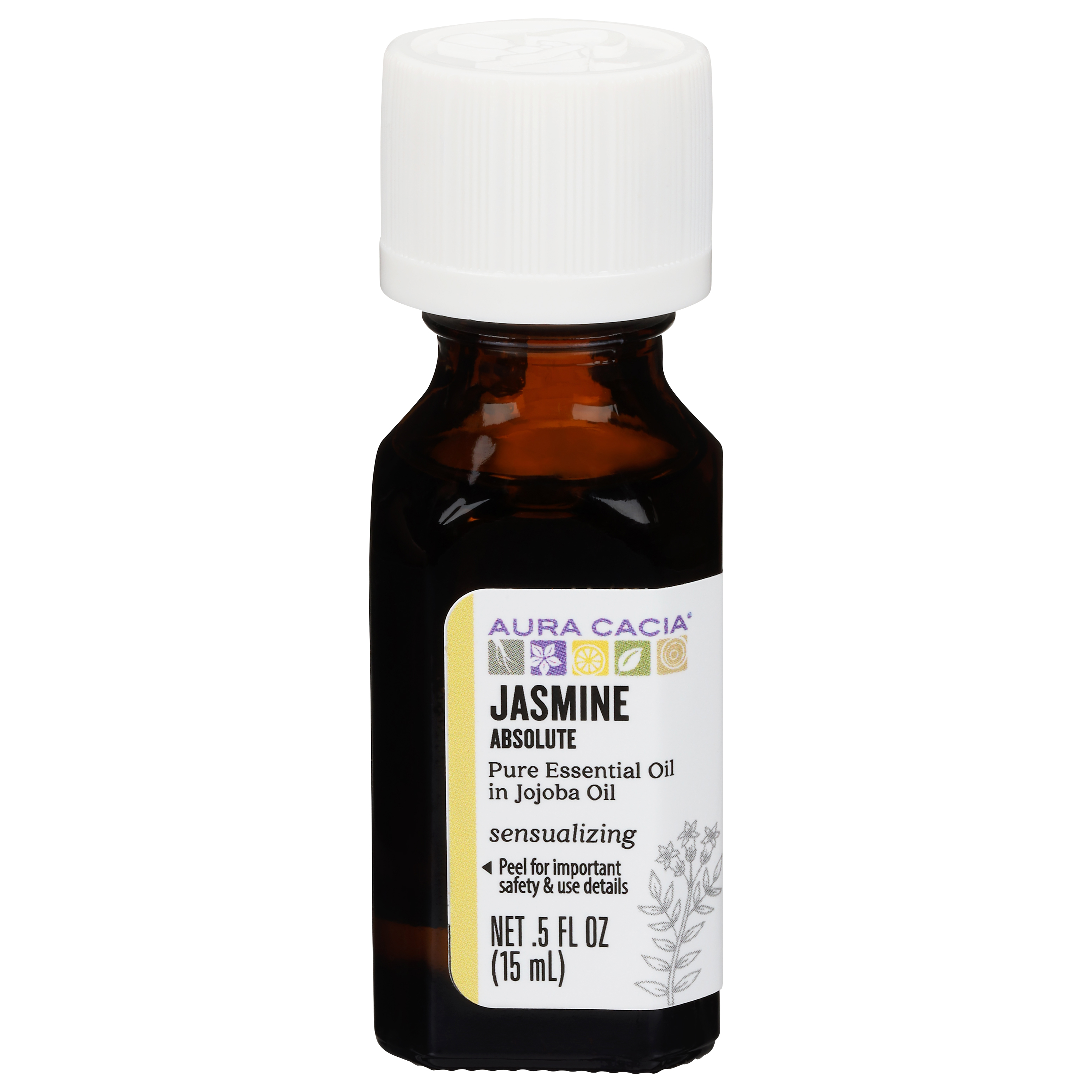 Aura Cacia Sensualizing Absolute Jasmine Pure Essential Oil in Jojoba Oil