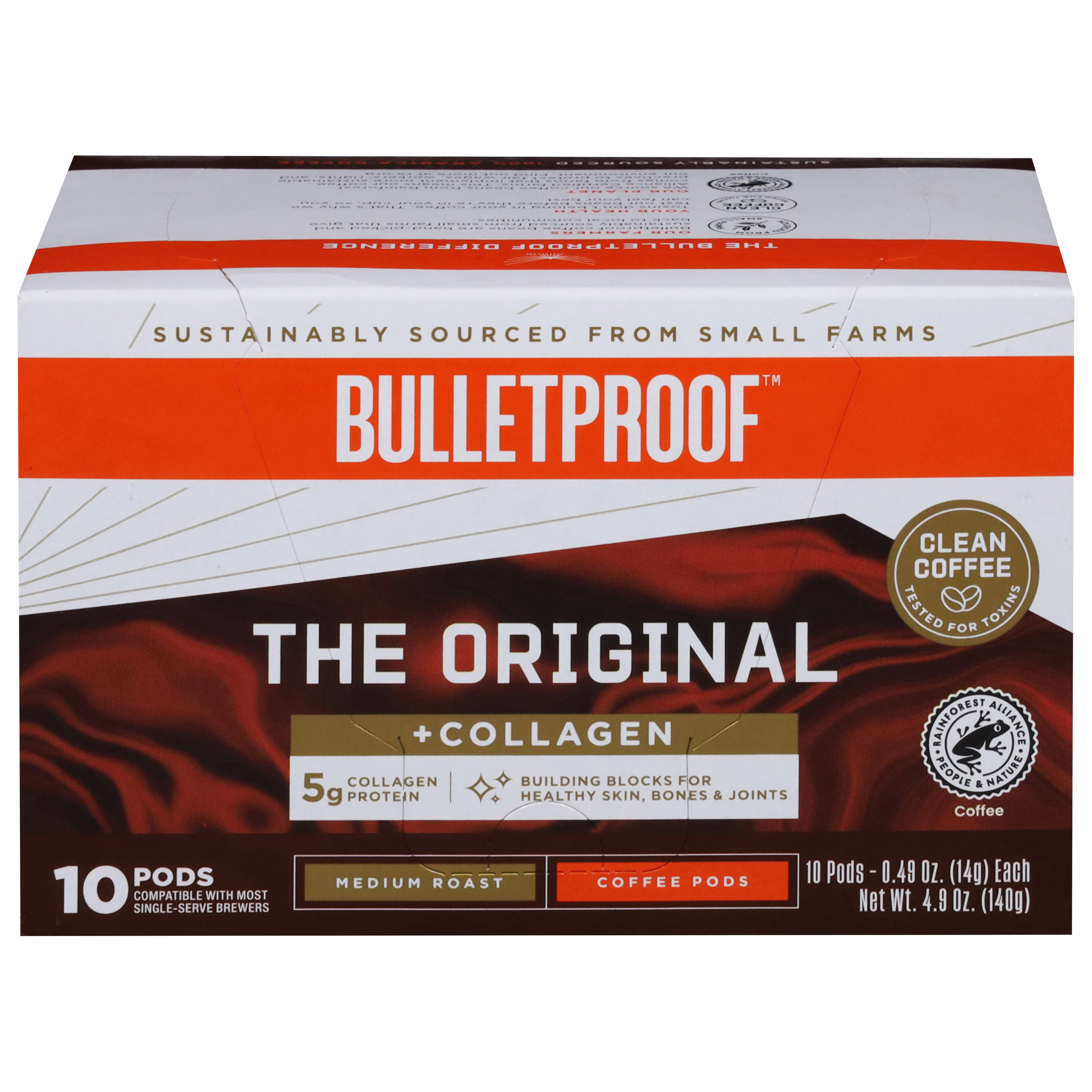 Bulletproof Medium Roast The Original Coffee 10 - 0.49 oz Pods