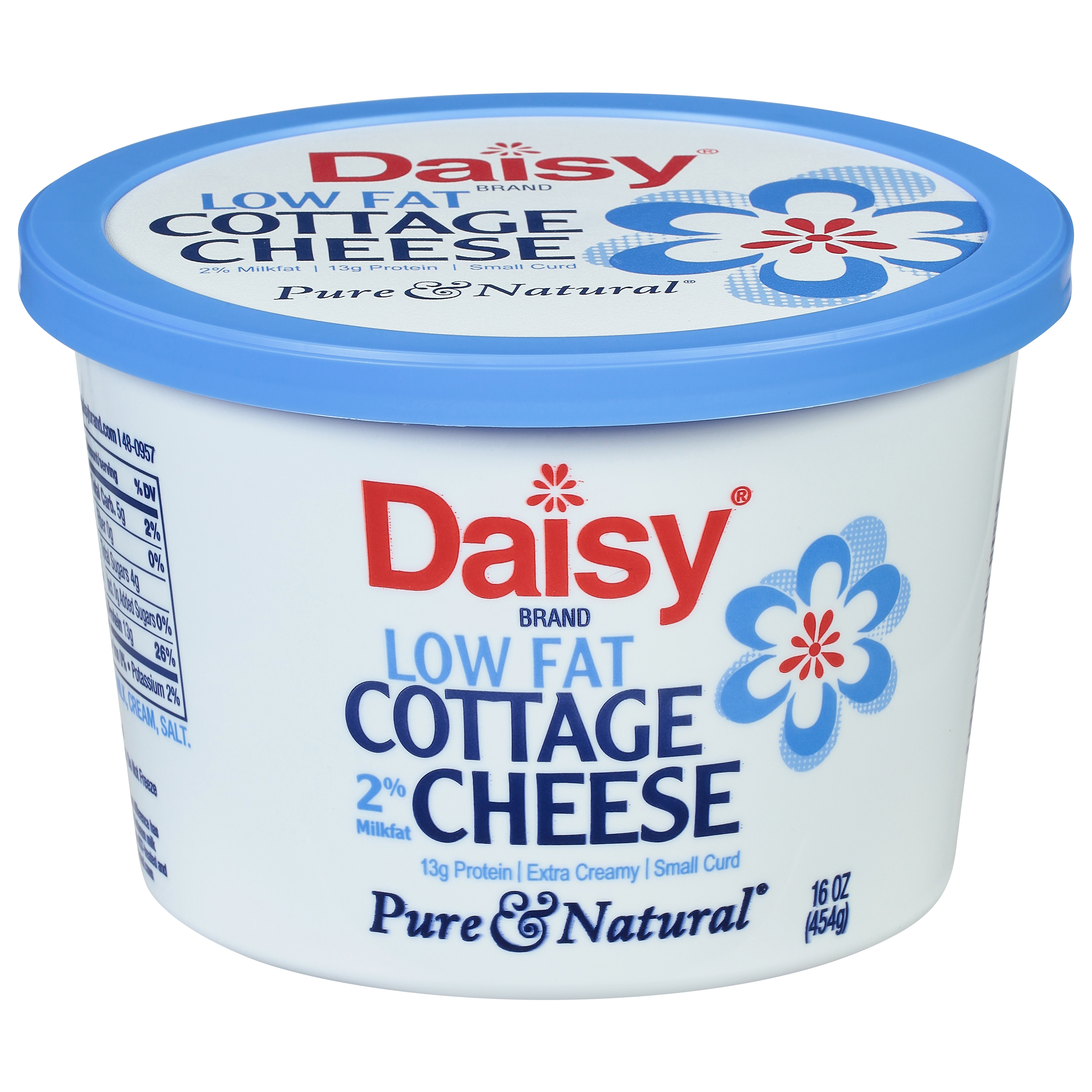 Daisy Pure & Natural Low Fat 2% Milkfat Small Curd Cottage Cheese