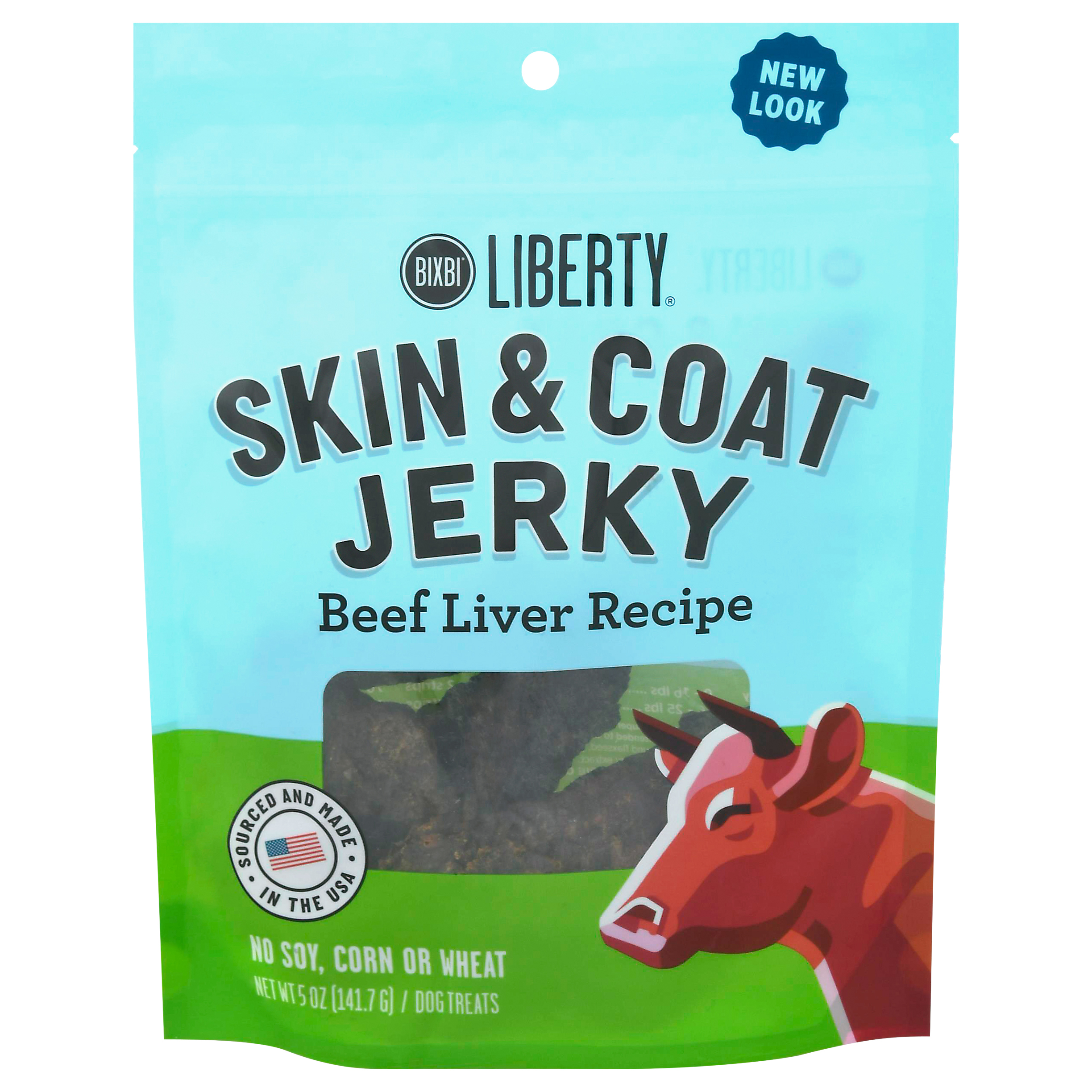 Liberty Skin & Coat Jerky Beef Liver Recipe Dog Treats