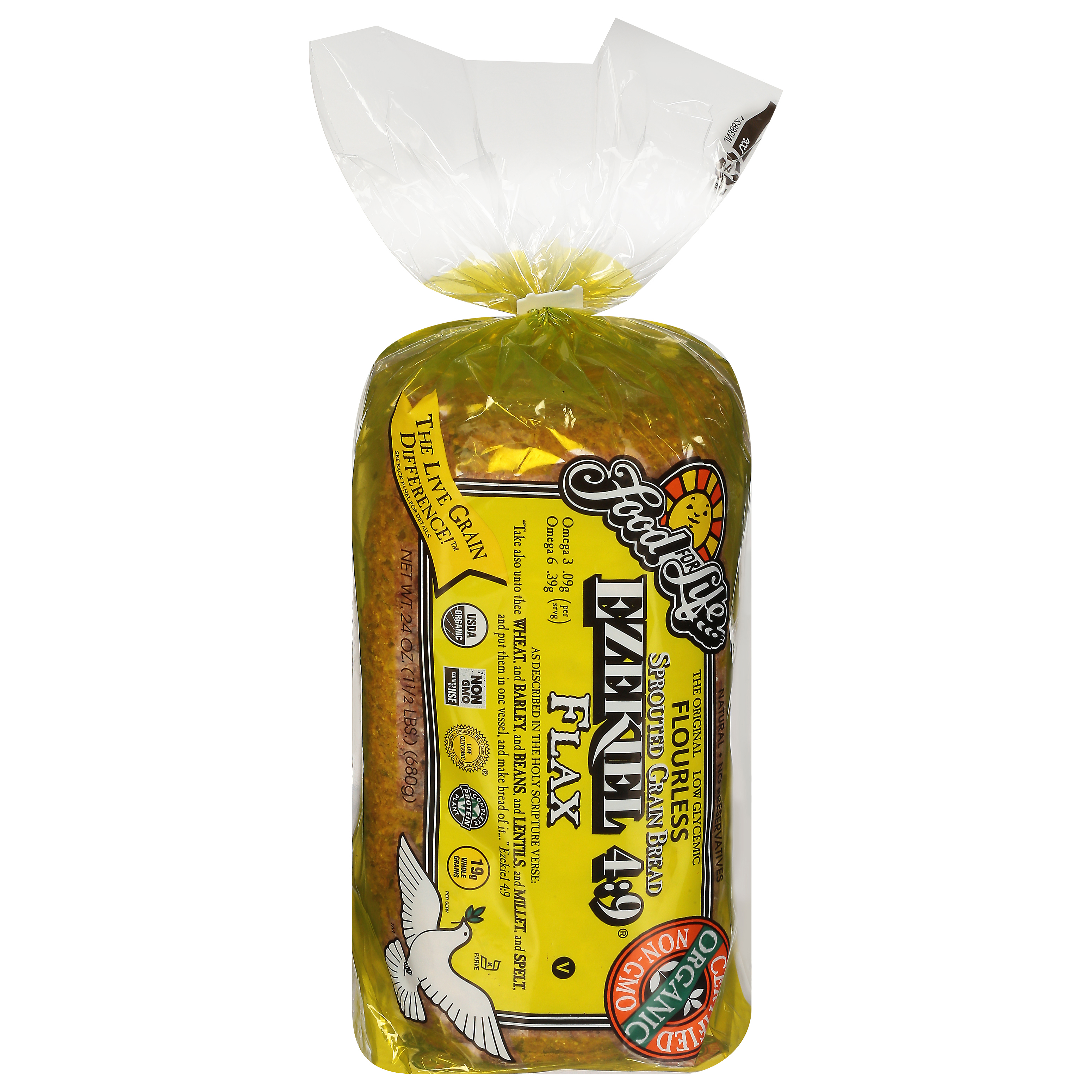 Food for Life Ezekiel 4:9 Flax Flourless Bread