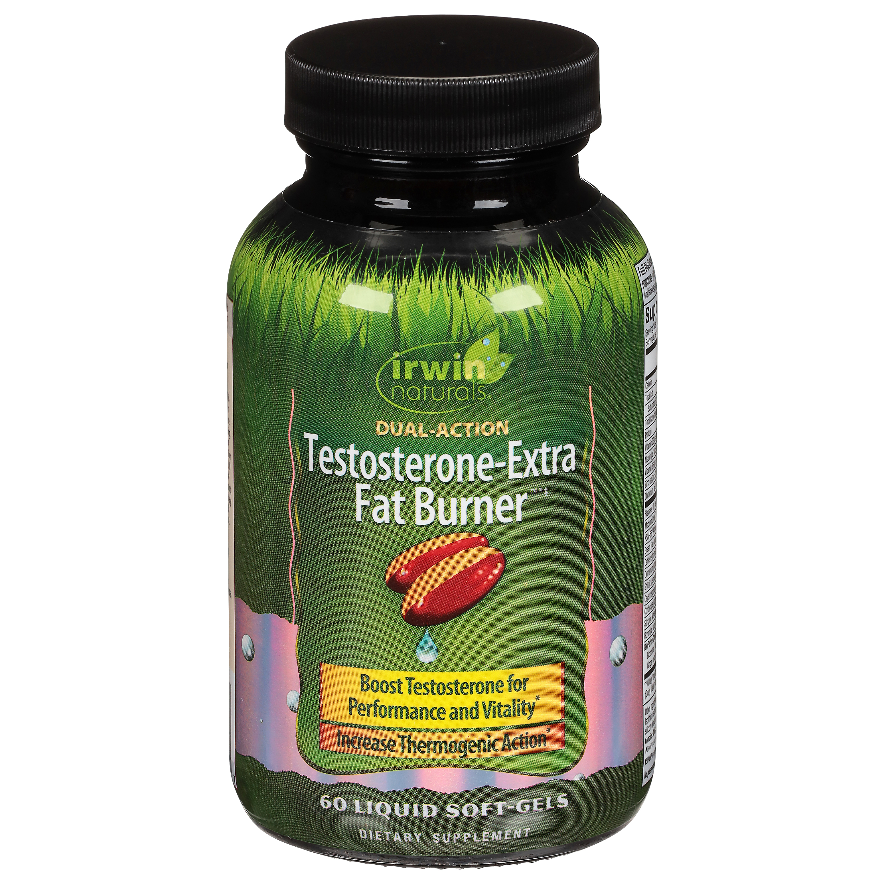 Irwin Naturals Fat Burner Dual Action Testosterone-Extra 60 Soft-Gels