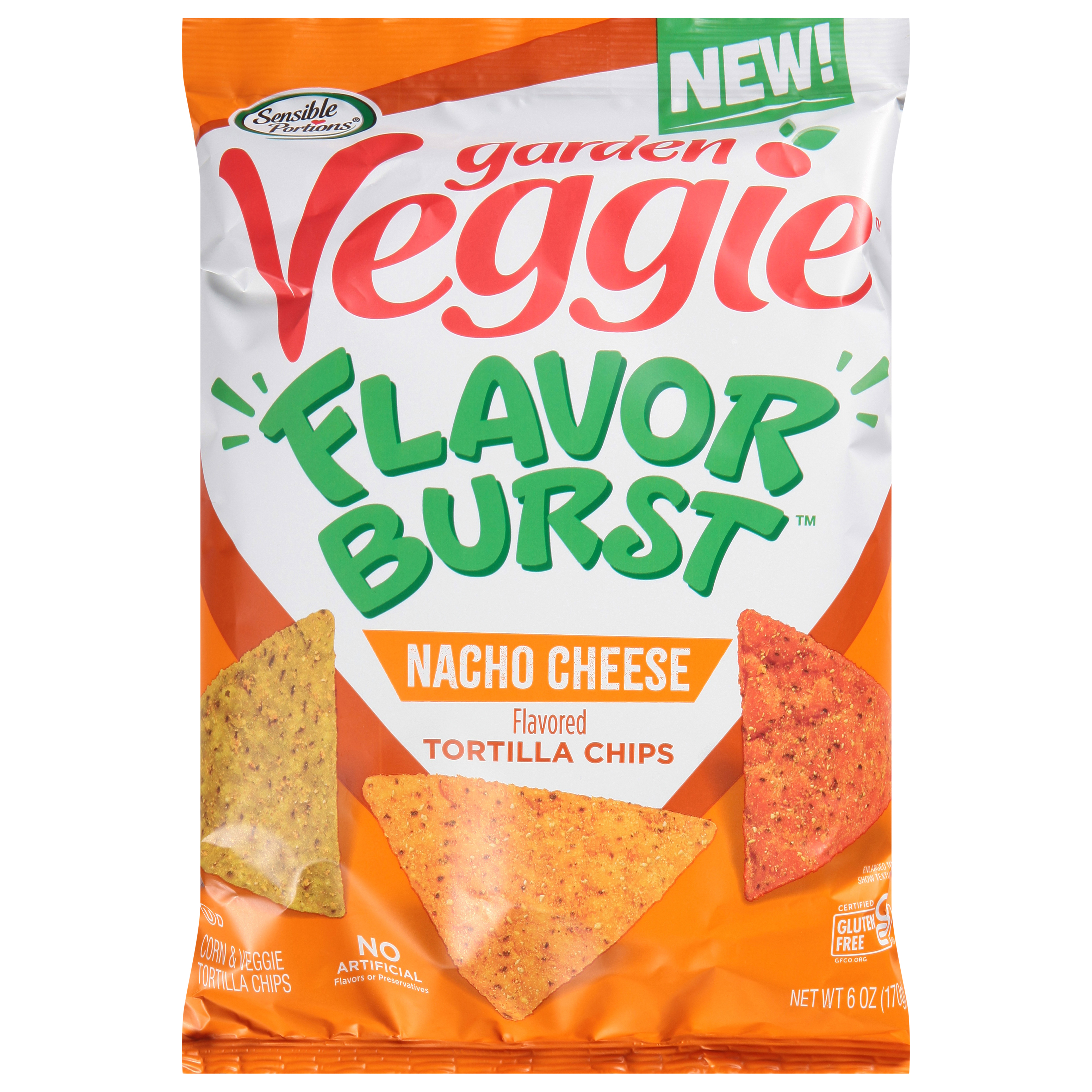 Sensible Portions Garden Veggie Nacho Cheese Tortilla Chips