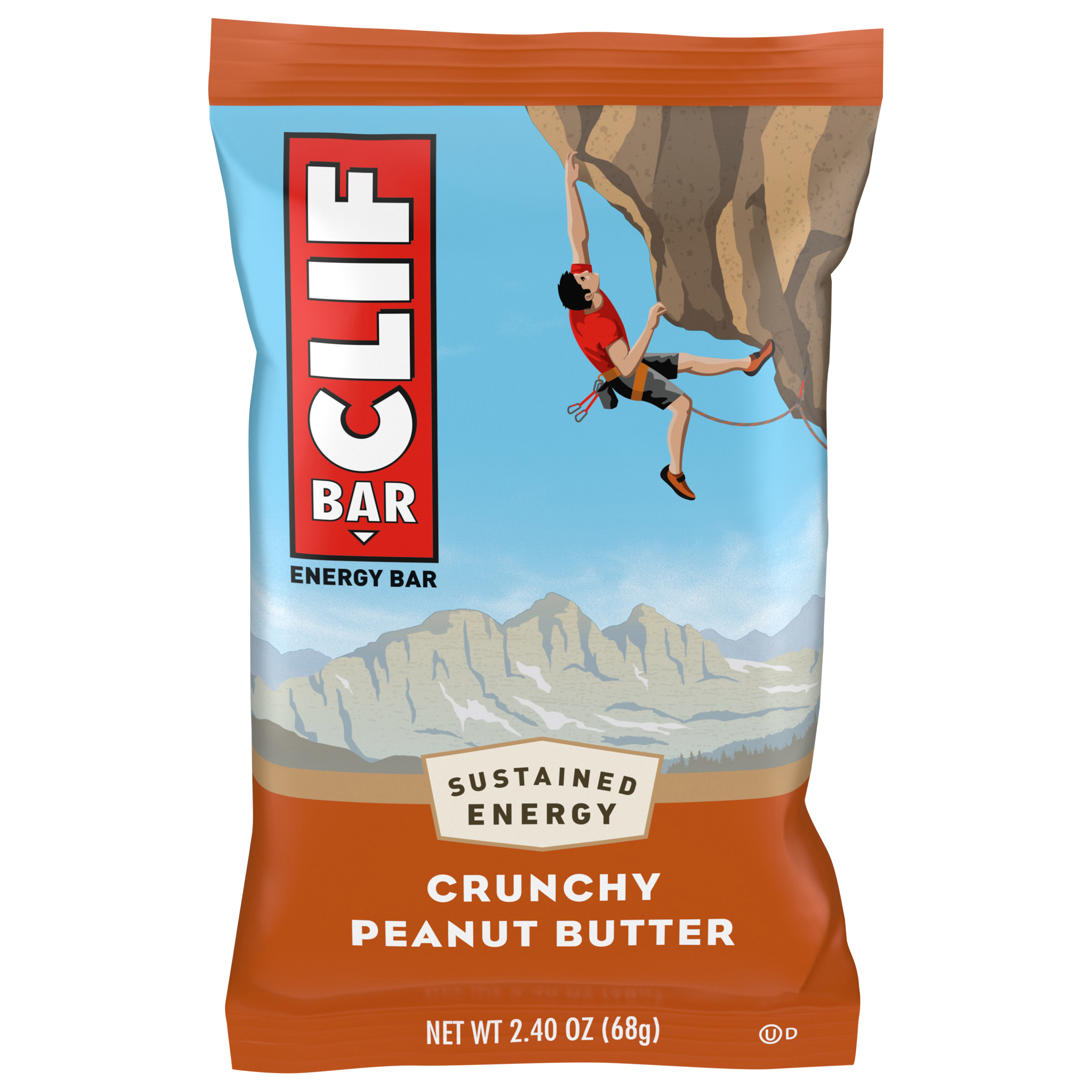 CLIF BAR - Crunchy Peanut Butter - Made with Organic Oats - Energy Bars - Non-GMO - Plant Based Protein Bars (1 Count)
