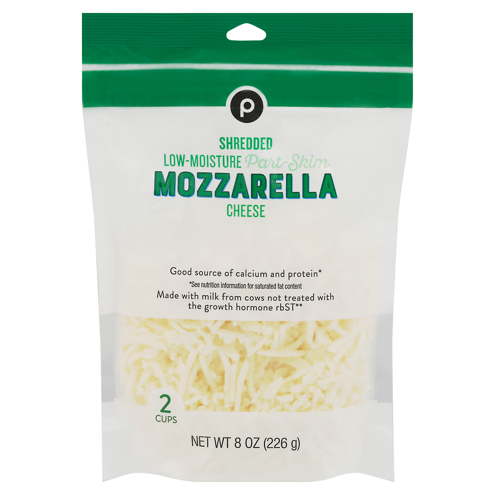 Publix PartSkim Low Moisture Mozzarella Shredded Cheese 8 oz