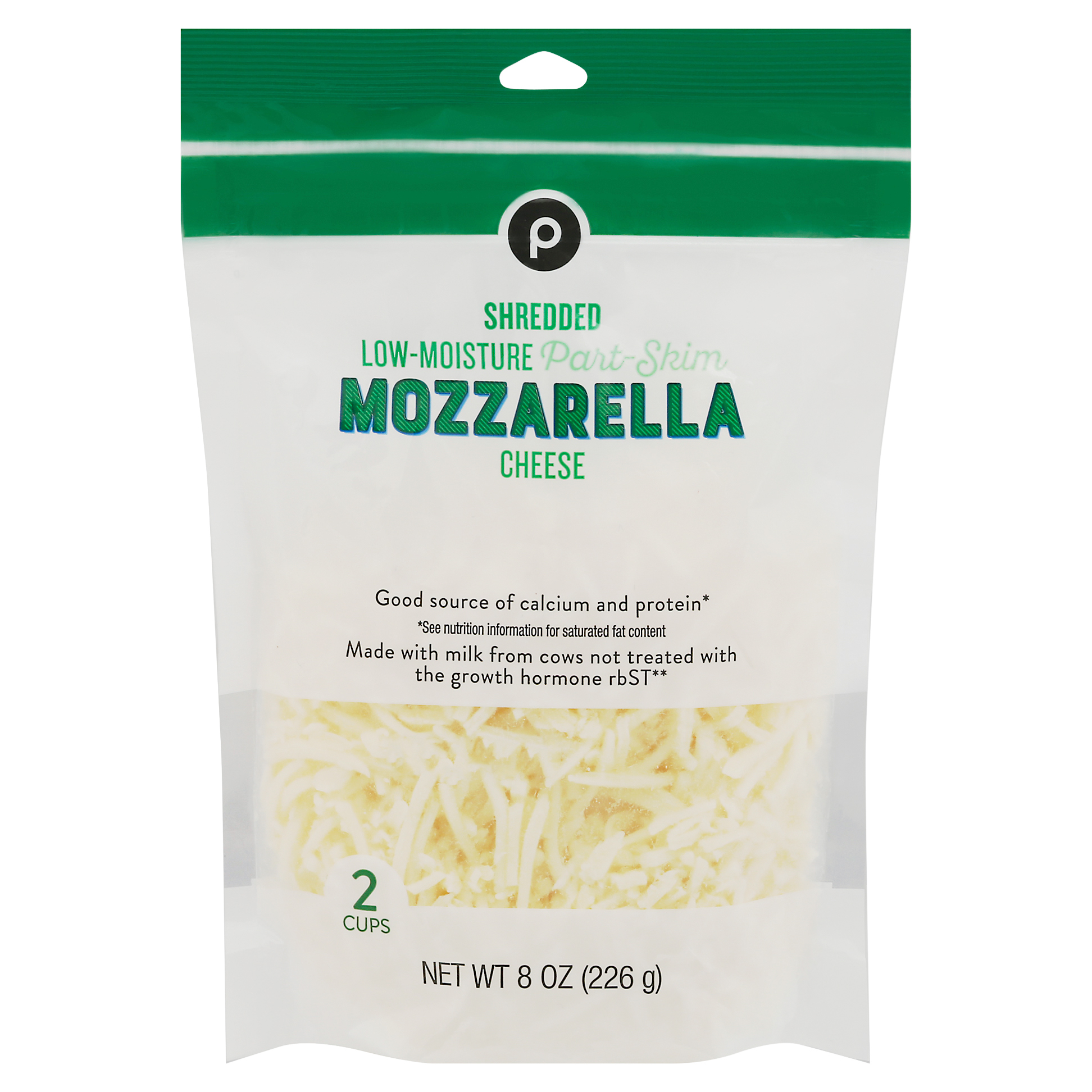 Publix Part-Skim Low Moisture Mozzarella Shredded Cheese 8 oz