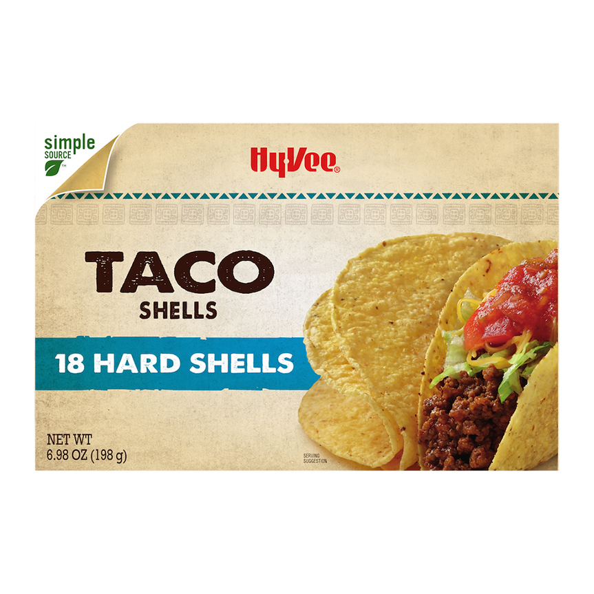 HyVee Hard Shells Taco Shells 18 ea