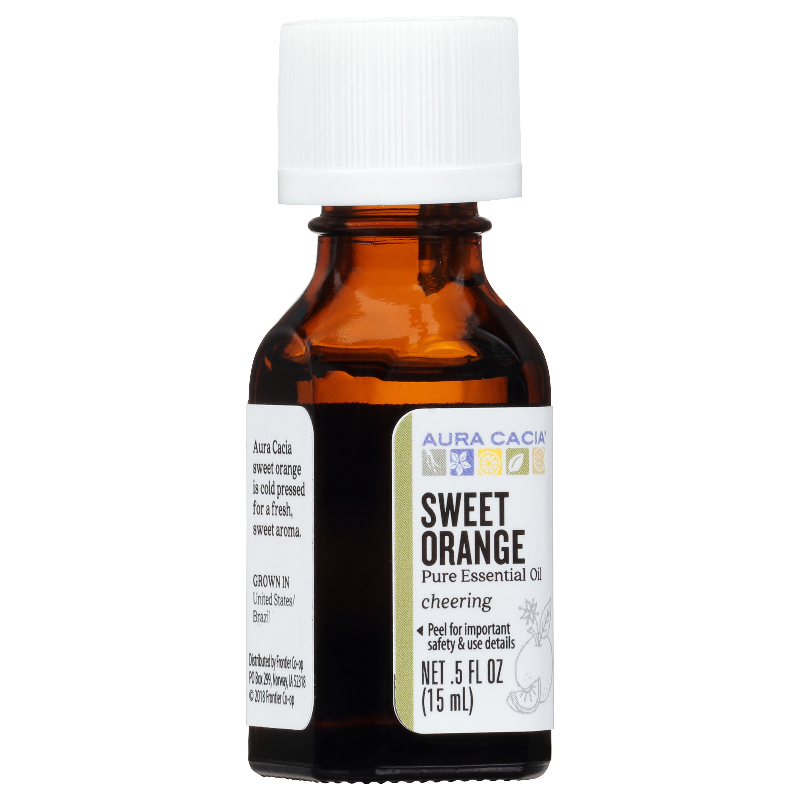 Aura Cacia Cheering Sweet Orange Pure Essential Oil