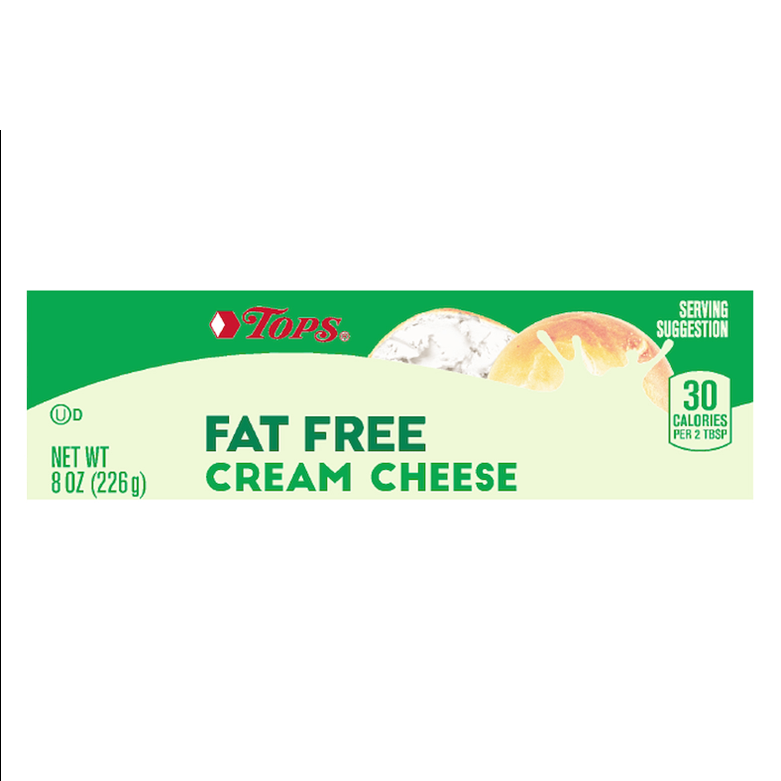 Tops Fat Free Cream Cheese 8 oz