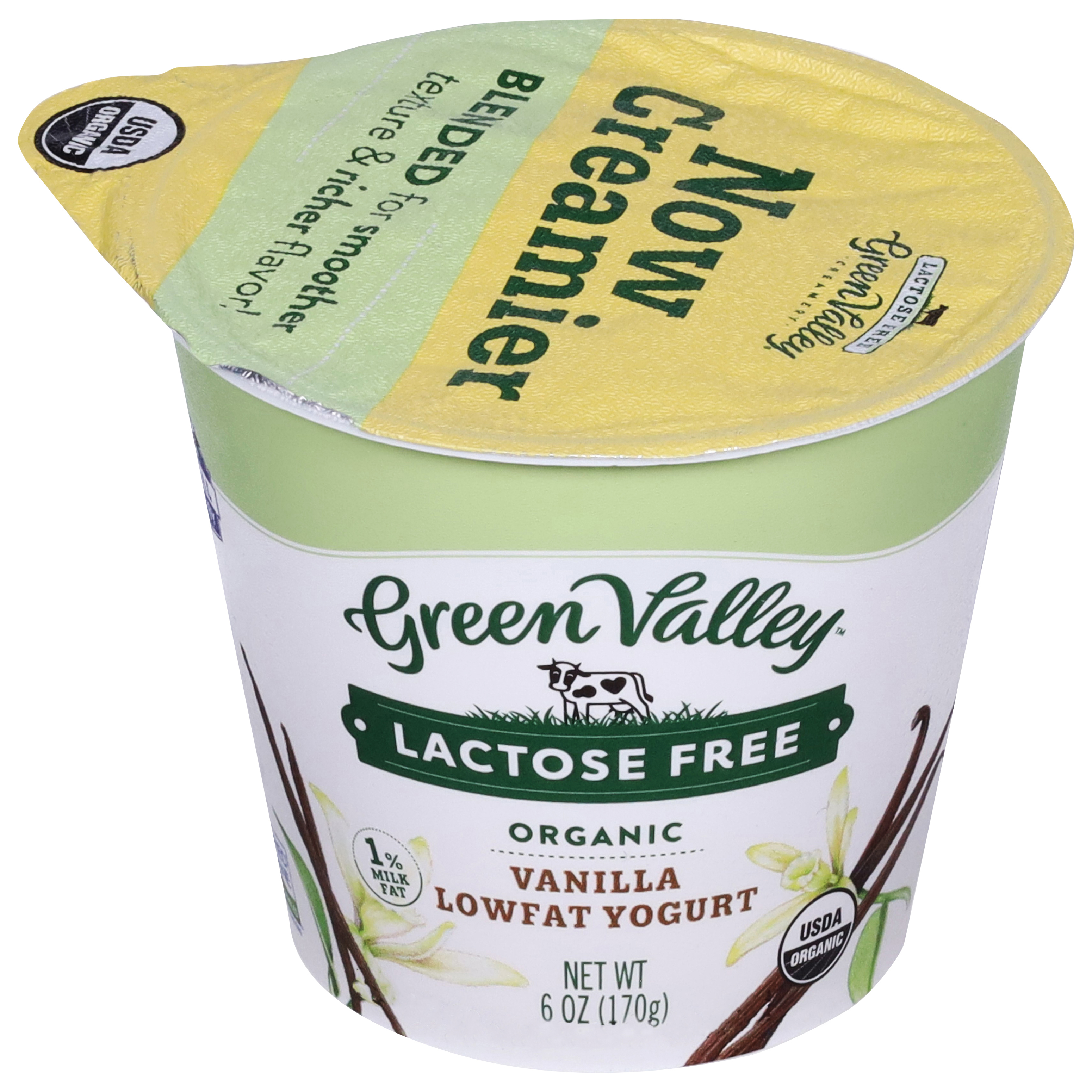 Green Valley Lactose Free Lowfat Organic Vanilla Yogurt