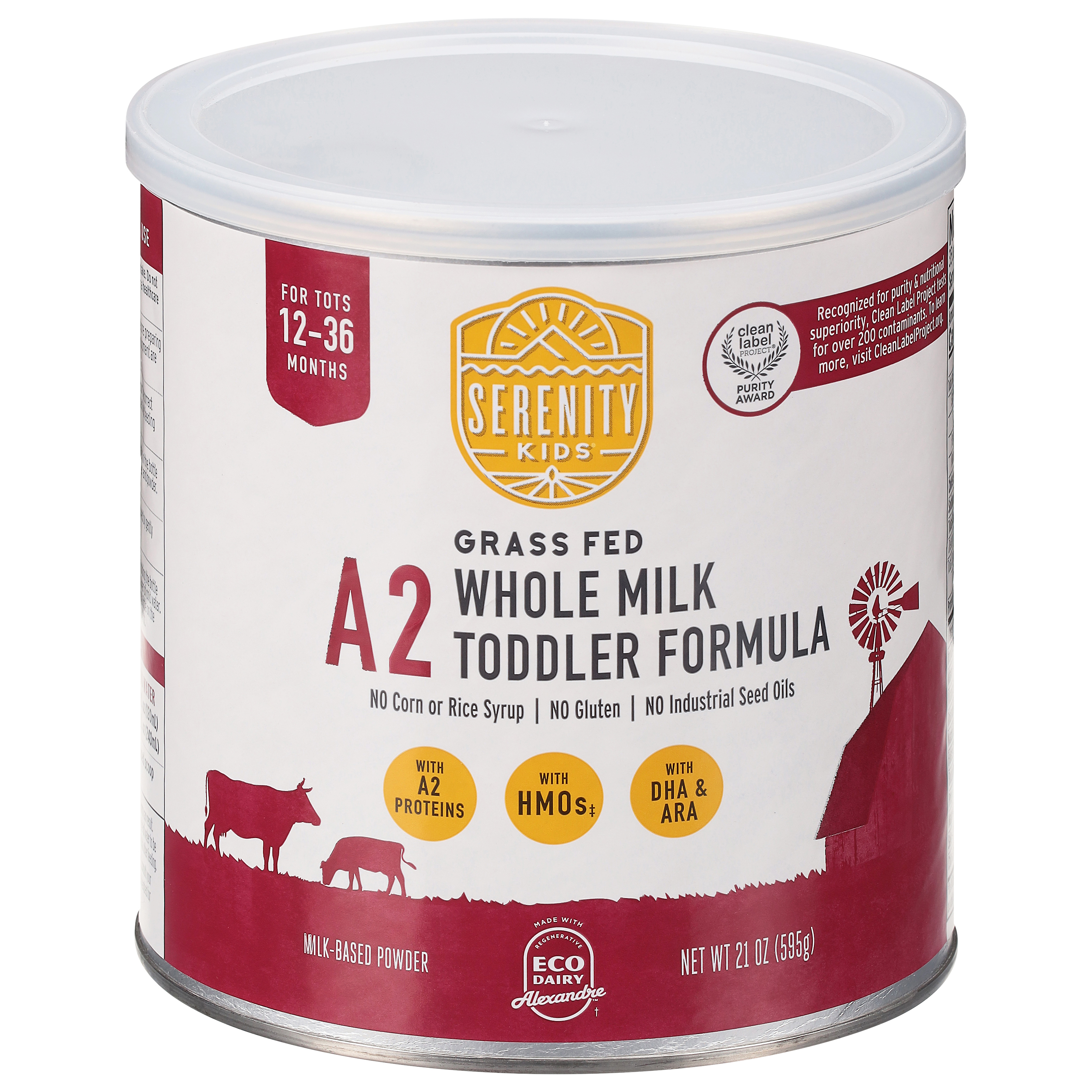 Serenity Kids A2 Milk-Based Powder Grass Fed Whole Milk Toddler Formula