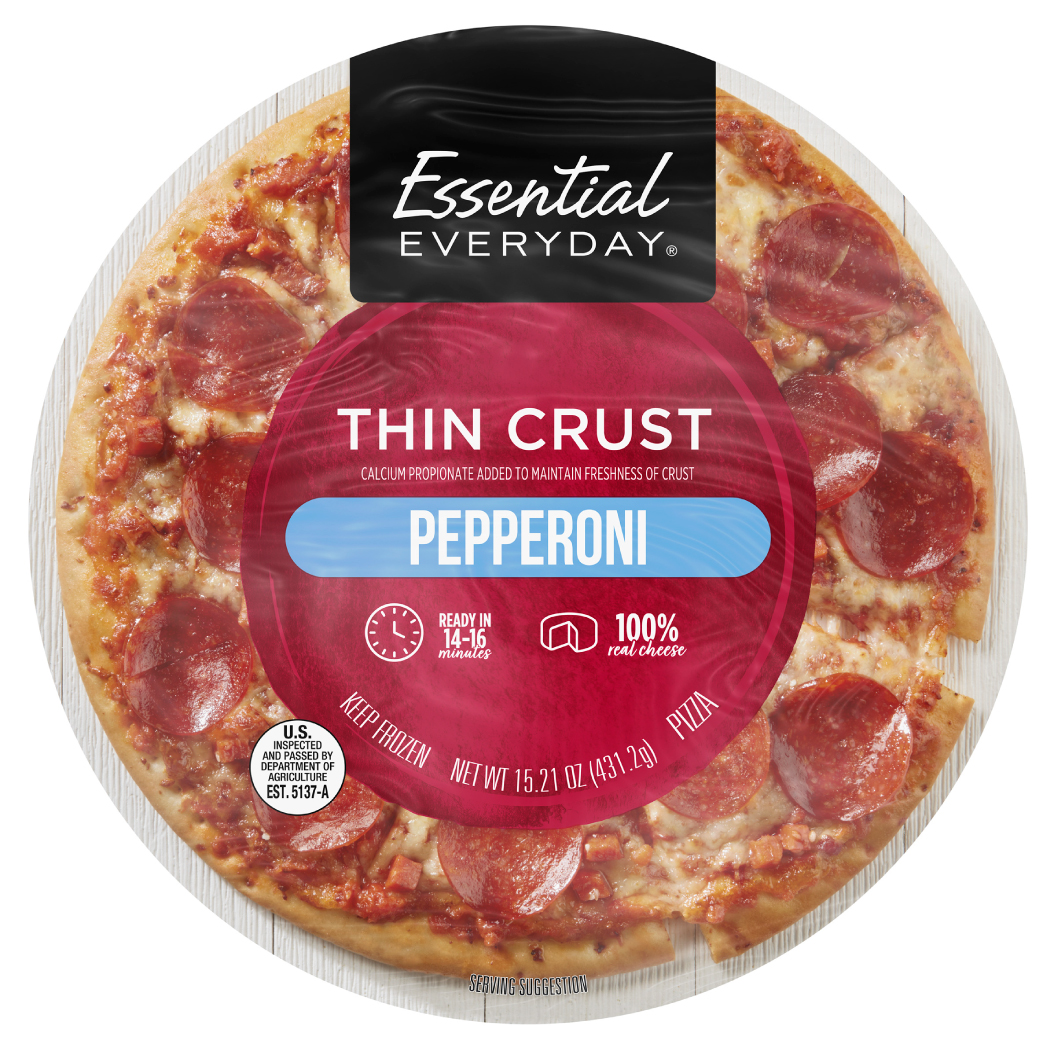 Essential Everyday Pepperoni Pizza, Thin Crust