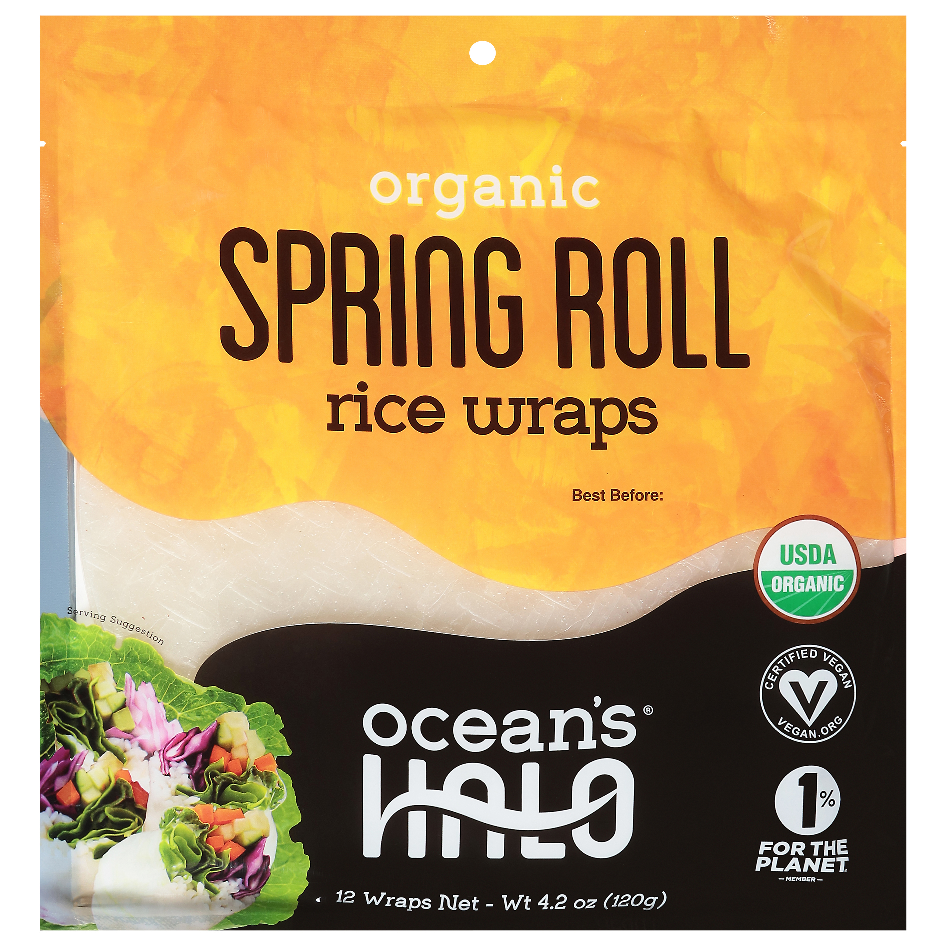 Ocean's Halo Organic Spring Roll Rice Wraps