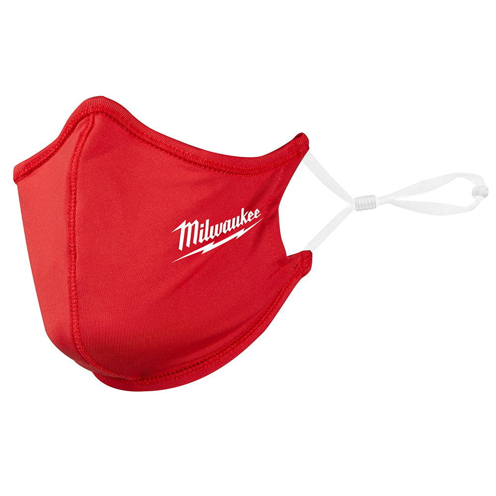 Product image for MILWAUKEE 48-73-4227 1PK RED 2-LAYER FACE MASK