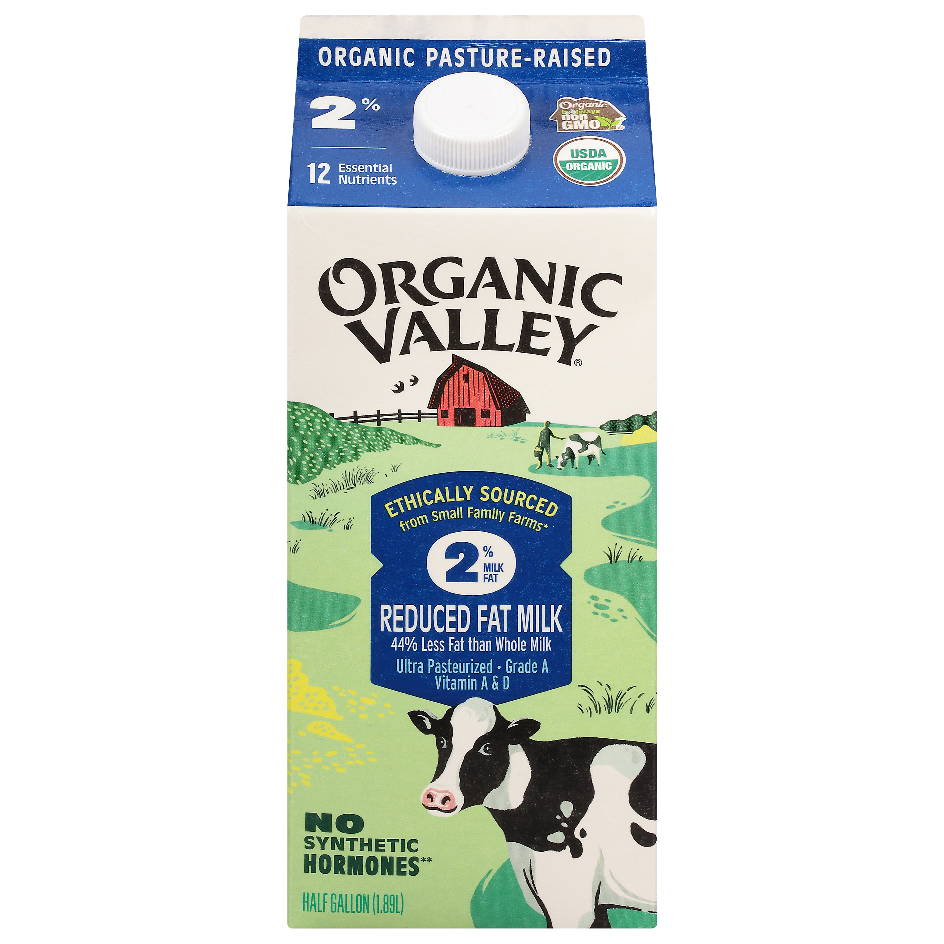 Organic Valley Reduced Fat Milk