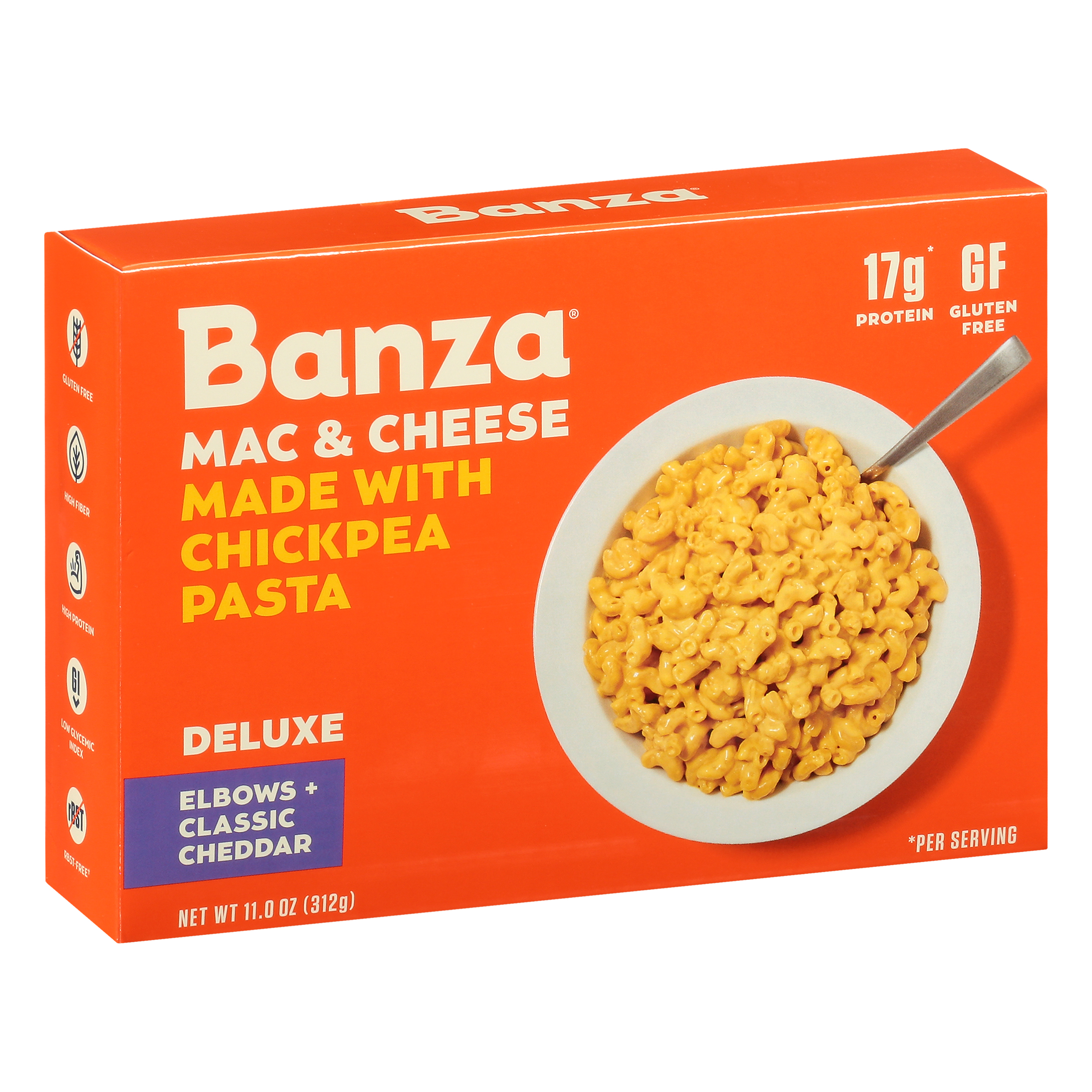 Banza Deluxe Made with Chickpea Pasta Classic Cheddar Mac & Cheese