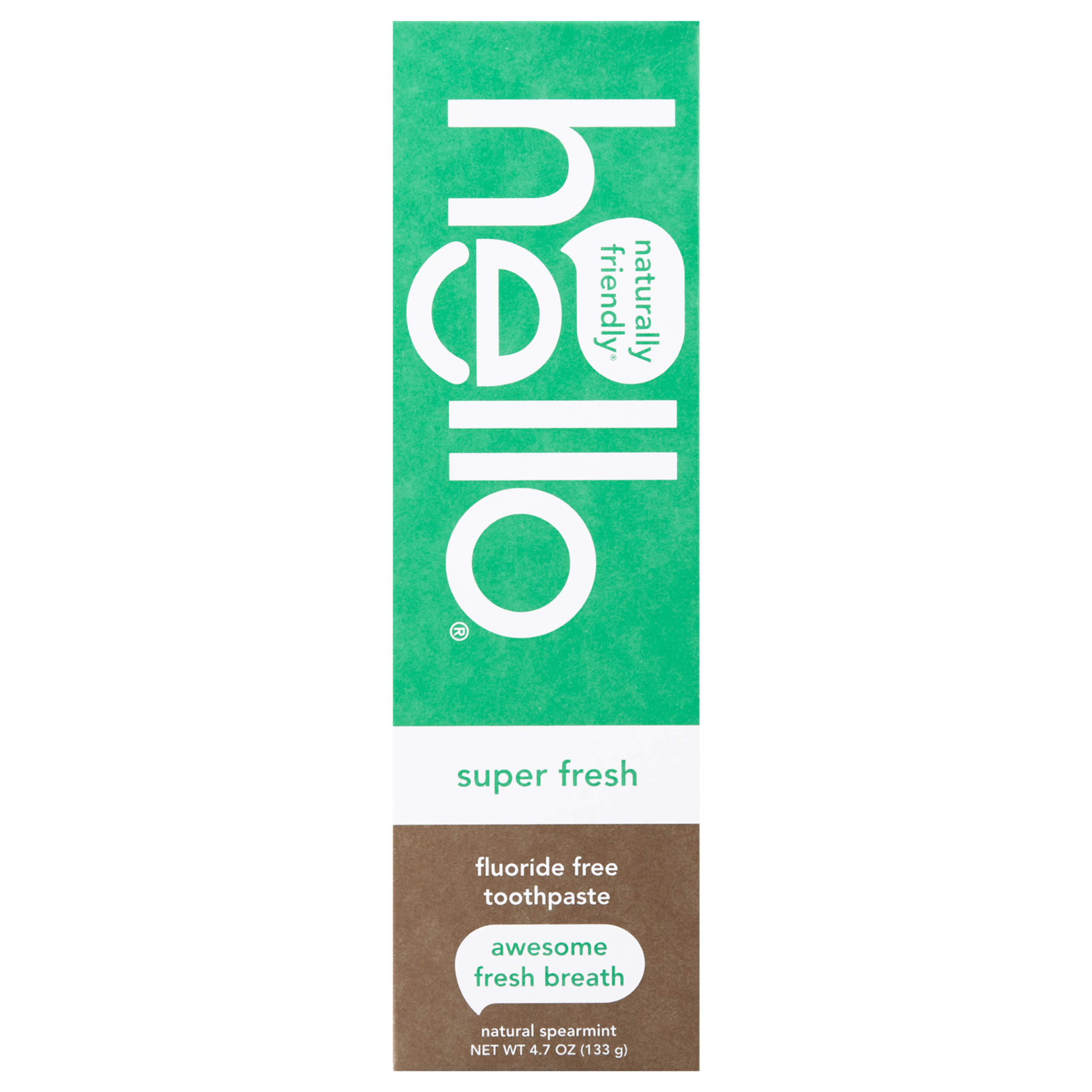 hello super fresh + friendly fluoride free toothpaste
