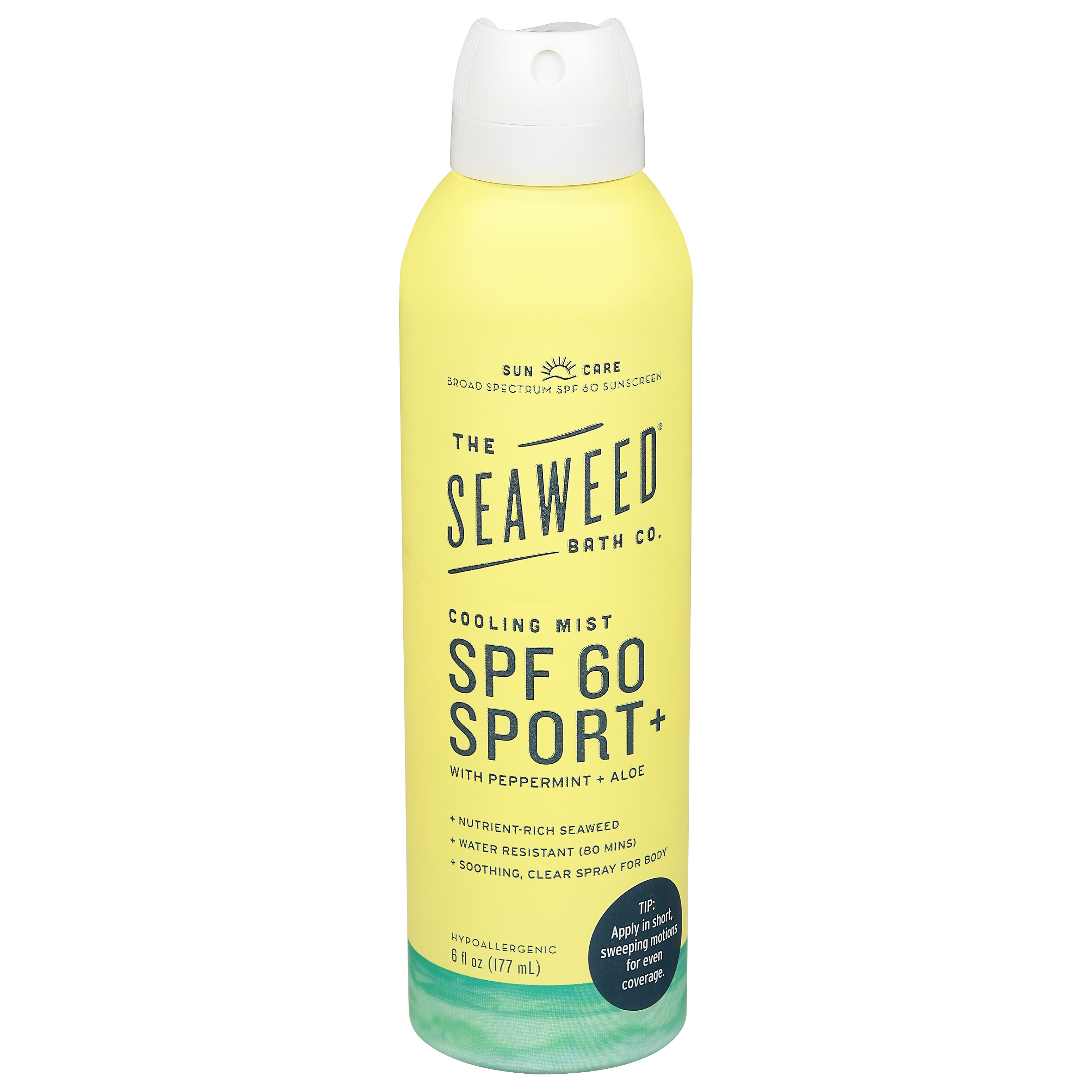 The Seaweed Bath Co. Cooling Mist Broad Spectrum SPF 60 Sport+ Sunscreen 1