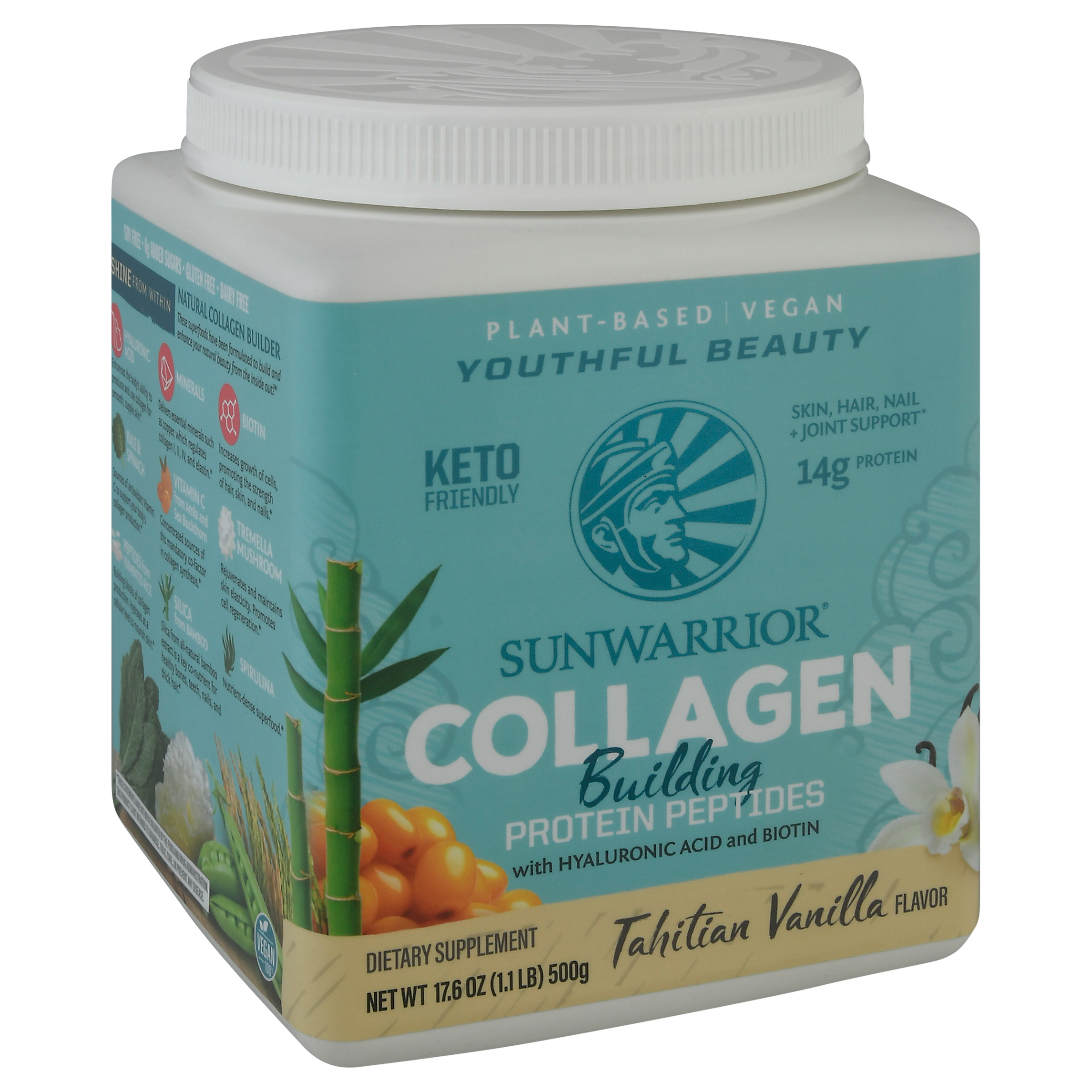 Sunwarrior Collagen Building Tahitian Vanilla Protein Peptides