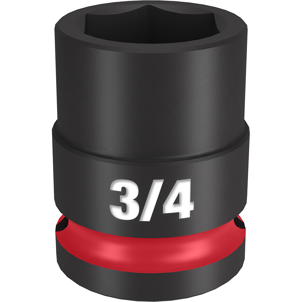Product image for Milwaukee 49-66-6206 SHOCKWAVE™ Impact Duty™ 3/4" Standard 6-Point Socket, 1/2" Drive